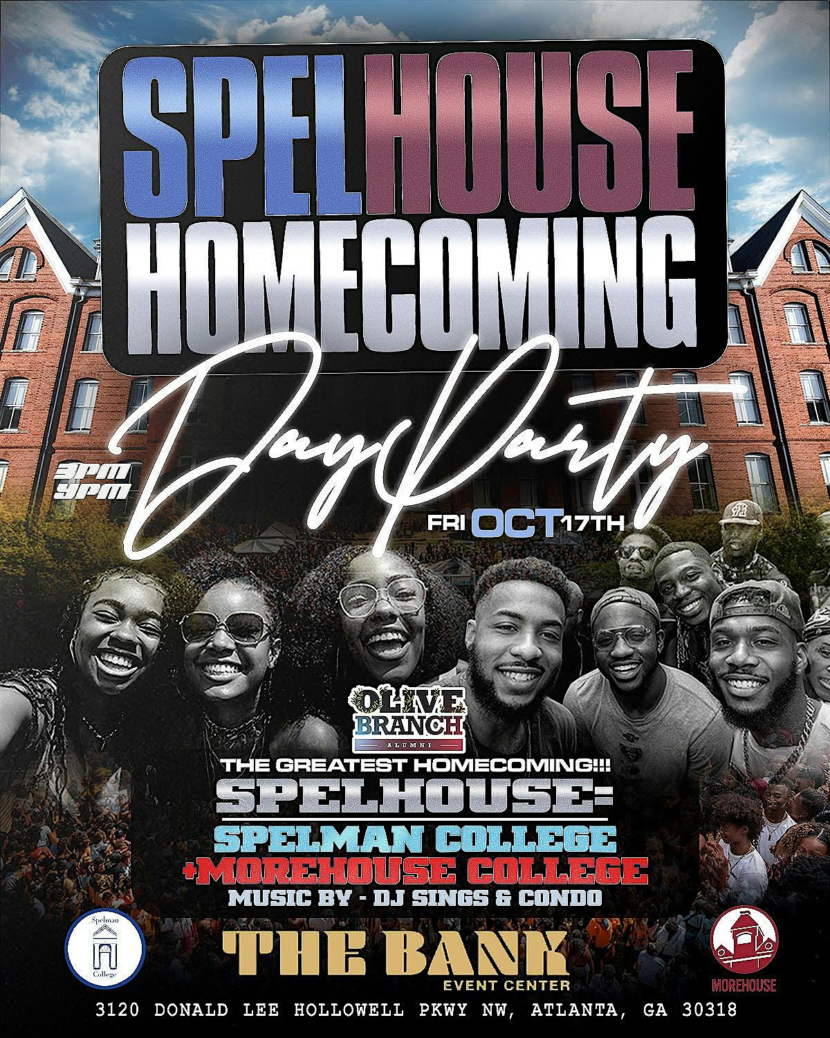 Olive Branch: Alumni Edition Day Party [SpelHouse Homecoming 2025] at The Bank – Atlanta, GA
