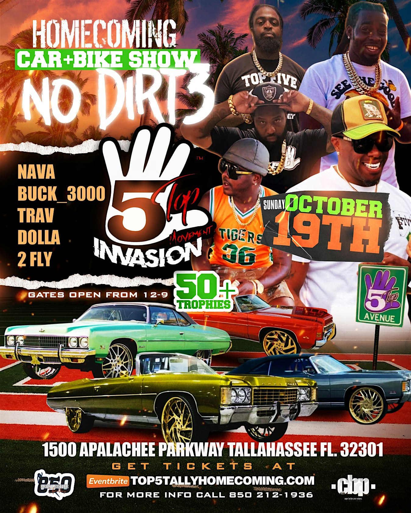 Homecoming Top 5 Carshow 2k25(NO DIRT PART 3) at 1500 Apalachee Pkwy, Tallahassee, FL 32301, USA – Tallahassee, FL
