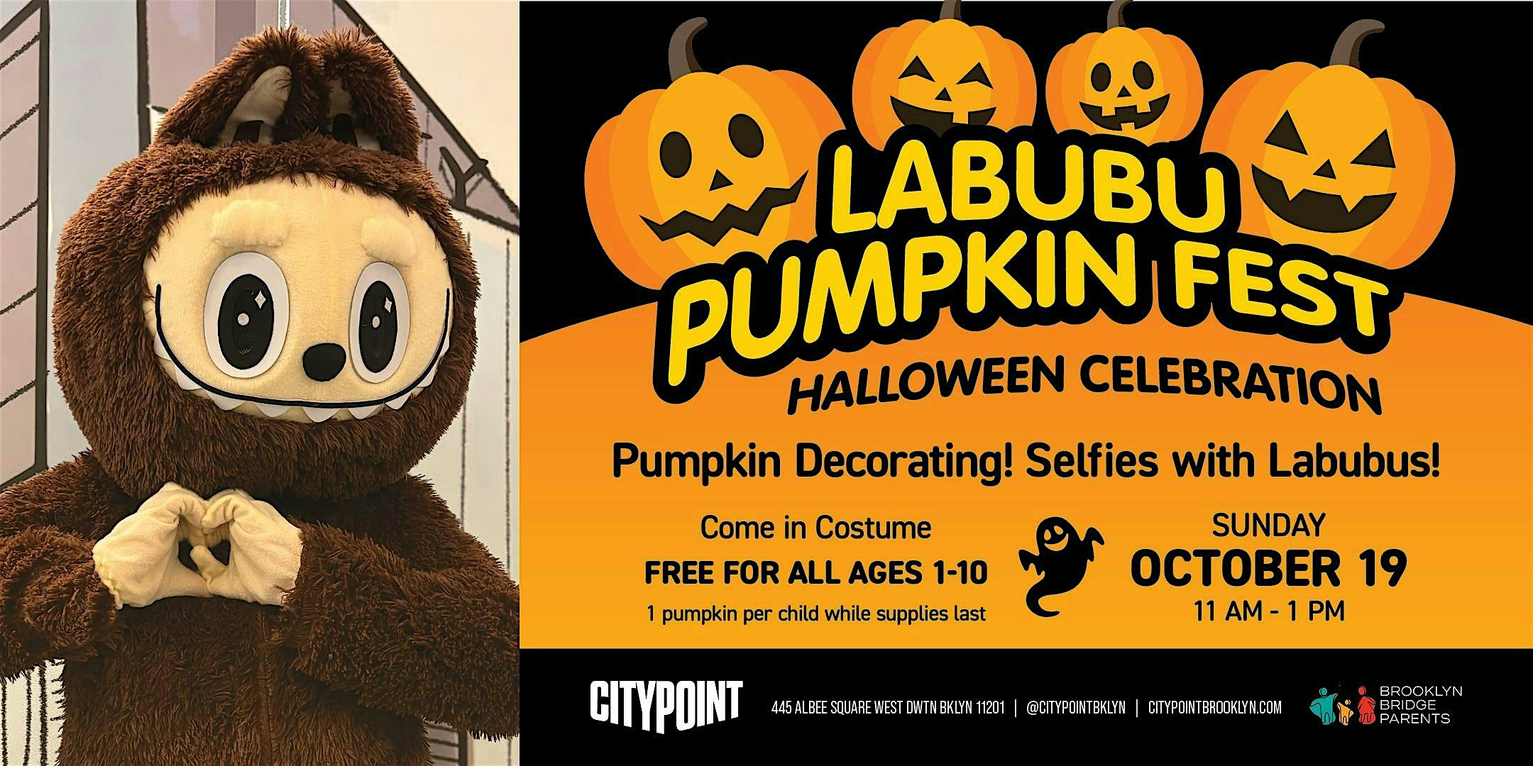 Labubu Pumpkin Fest @ City Point at City Point BKLYN – Brooklyn, NY