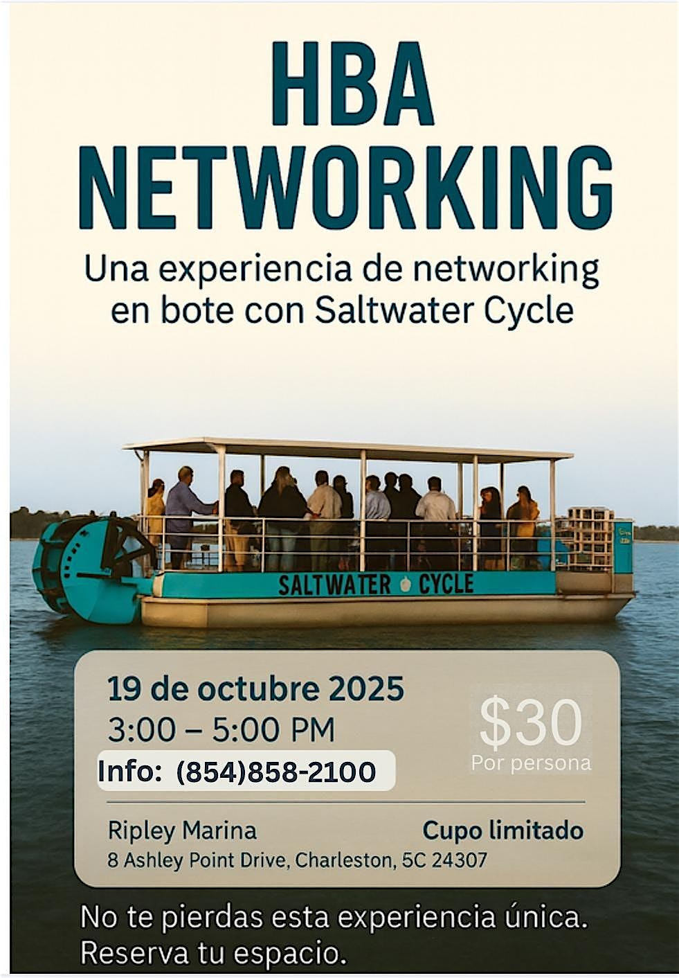 HBA Networking at Ripley Marina – Charleston, SC