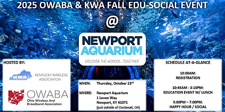 OWABA & KWA Fall Edu-Social Event at Newport Aquarium – Newport, KY