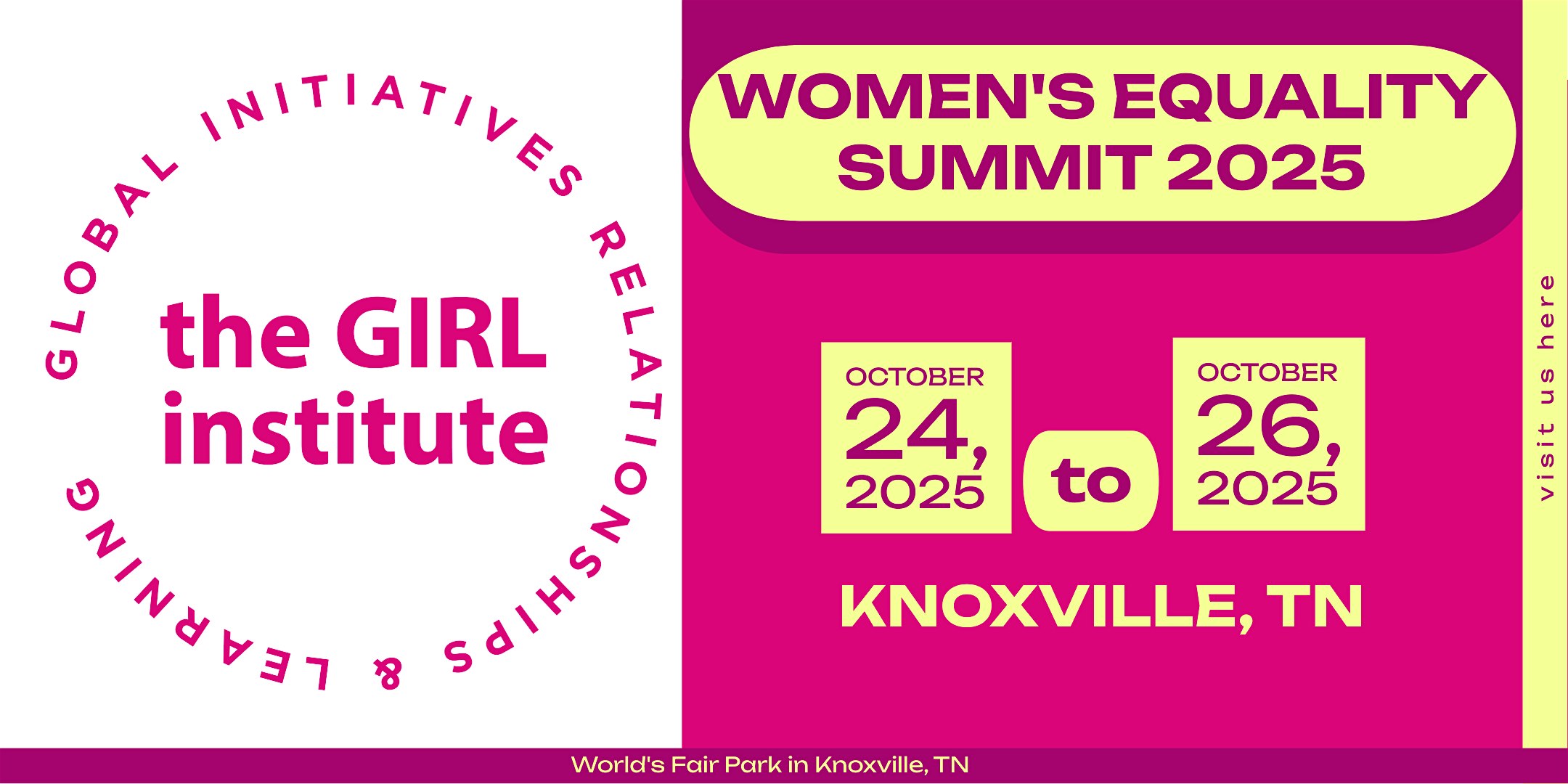 Women’s Equality Summit at World’s Fair Park – Knoxville, TN