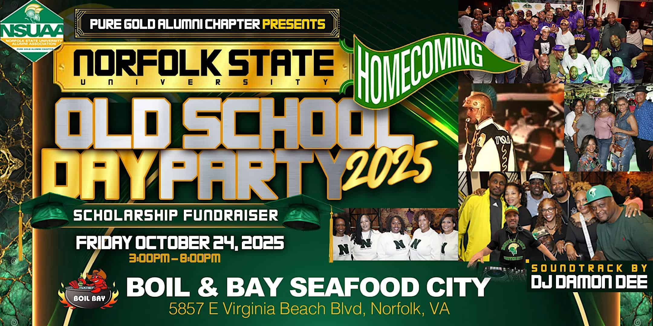 NSU Old School Day Party (2025) at Boil Bay Seafood City – Norfolk, VA