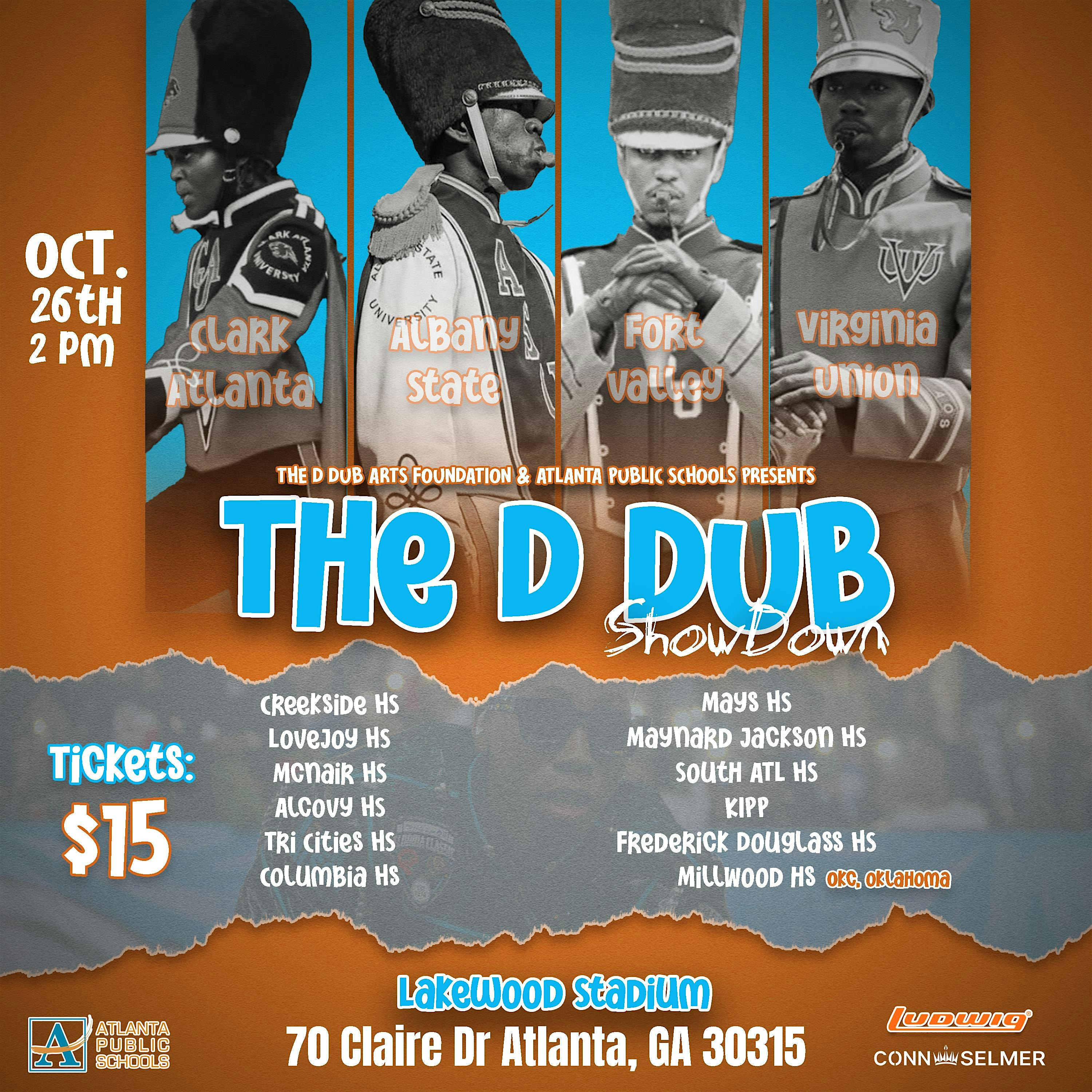 The D Dub Showdown (FVSU vs Albany State vs Virginia Union vs Clark ATL ) at 70 Claire Dr SE – Atlanta, GA