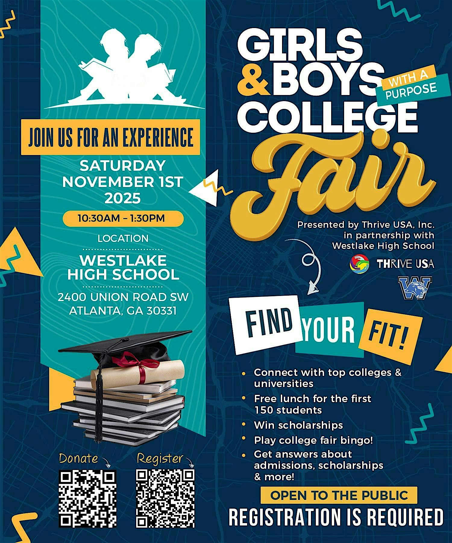Girls & Boys With a Purpose College Fair at Westlake High School – Atlanta, GA