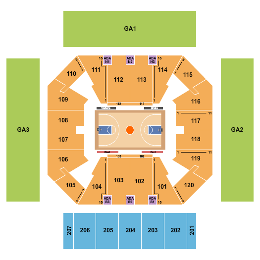 Drake Bulldogs vs. Robert Morris Colonials at Drake Knapp Center – Des Moines, IA
