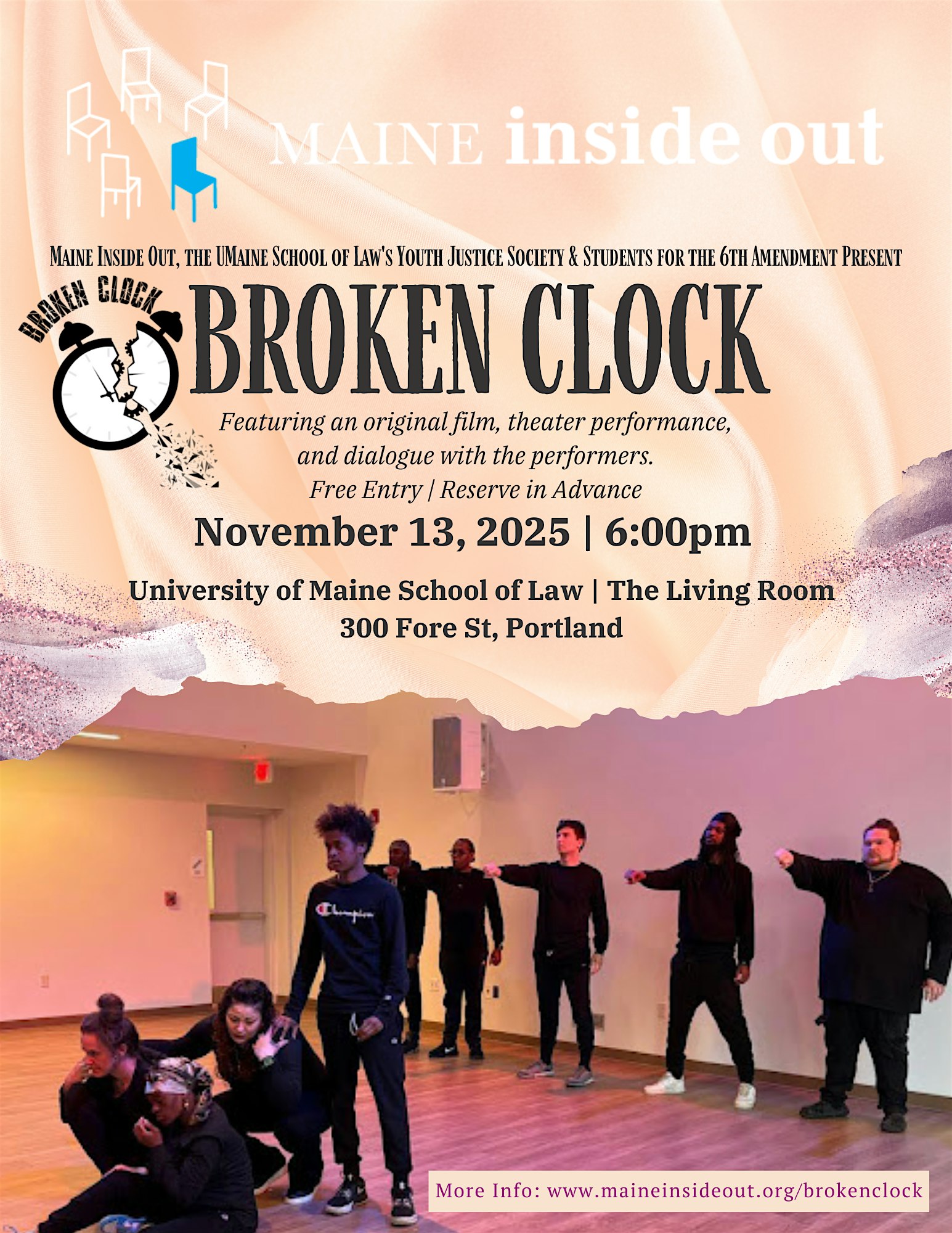 Broken Clock at University of Maine School of Law at University of Maine School of Law – Portland, ME