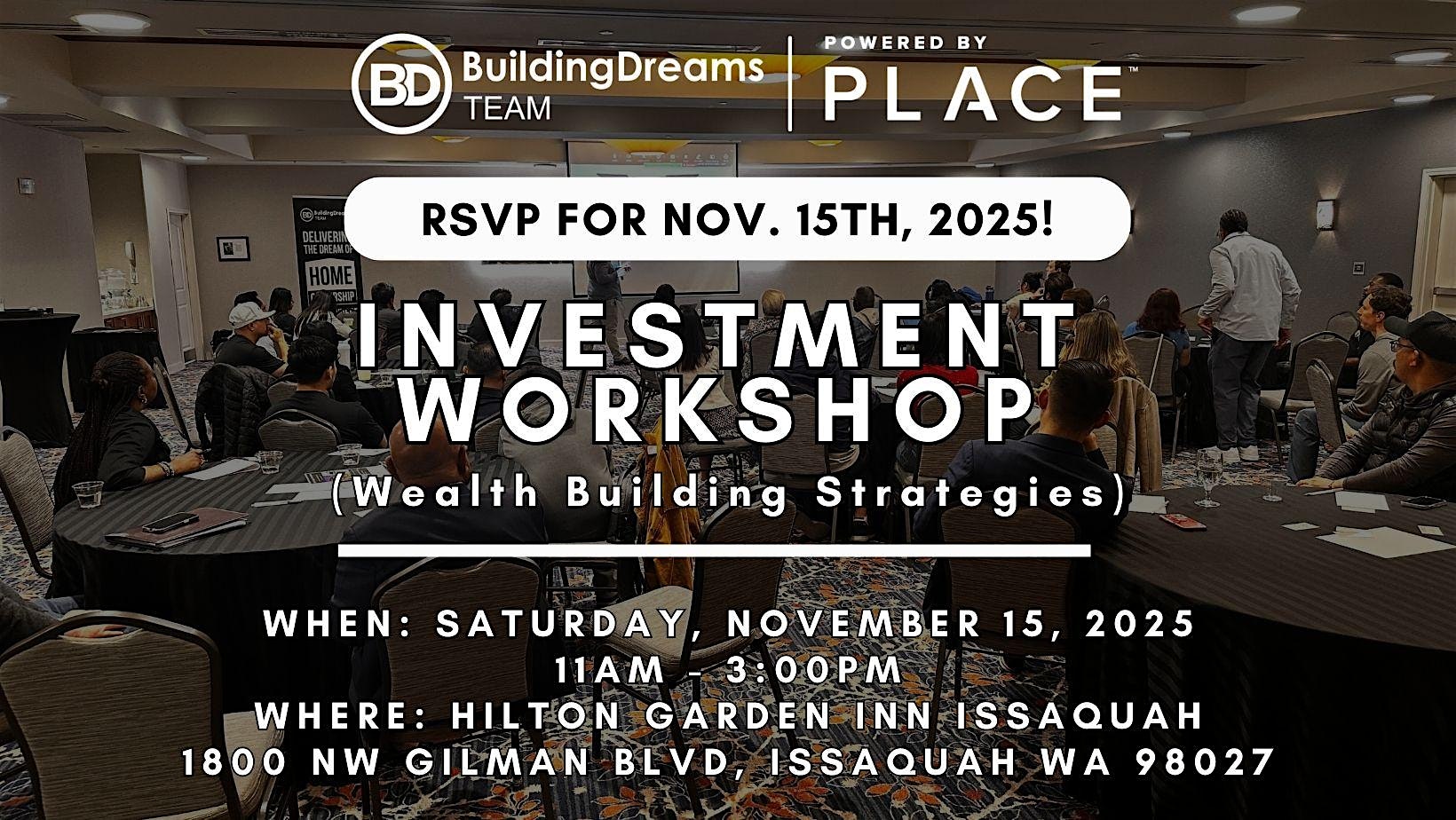 Wealth Building Strategies at Parking lot – Issaquah, WA