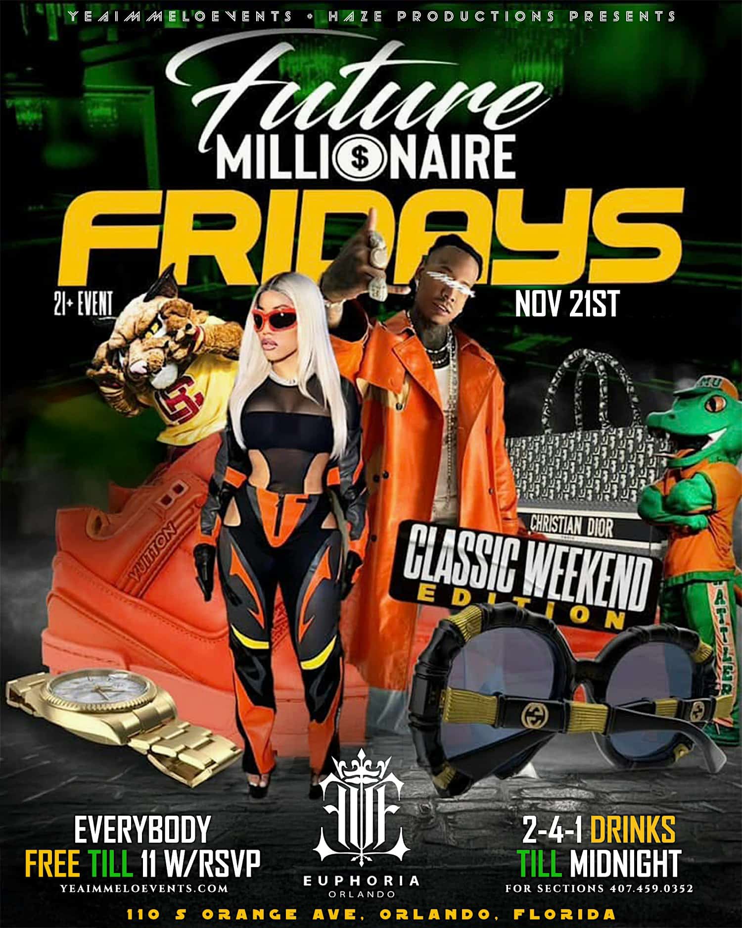 Future Millionaire Fridays – Classic Weekend Edition at Euphoria Downtown Orlando – Orlando, FL