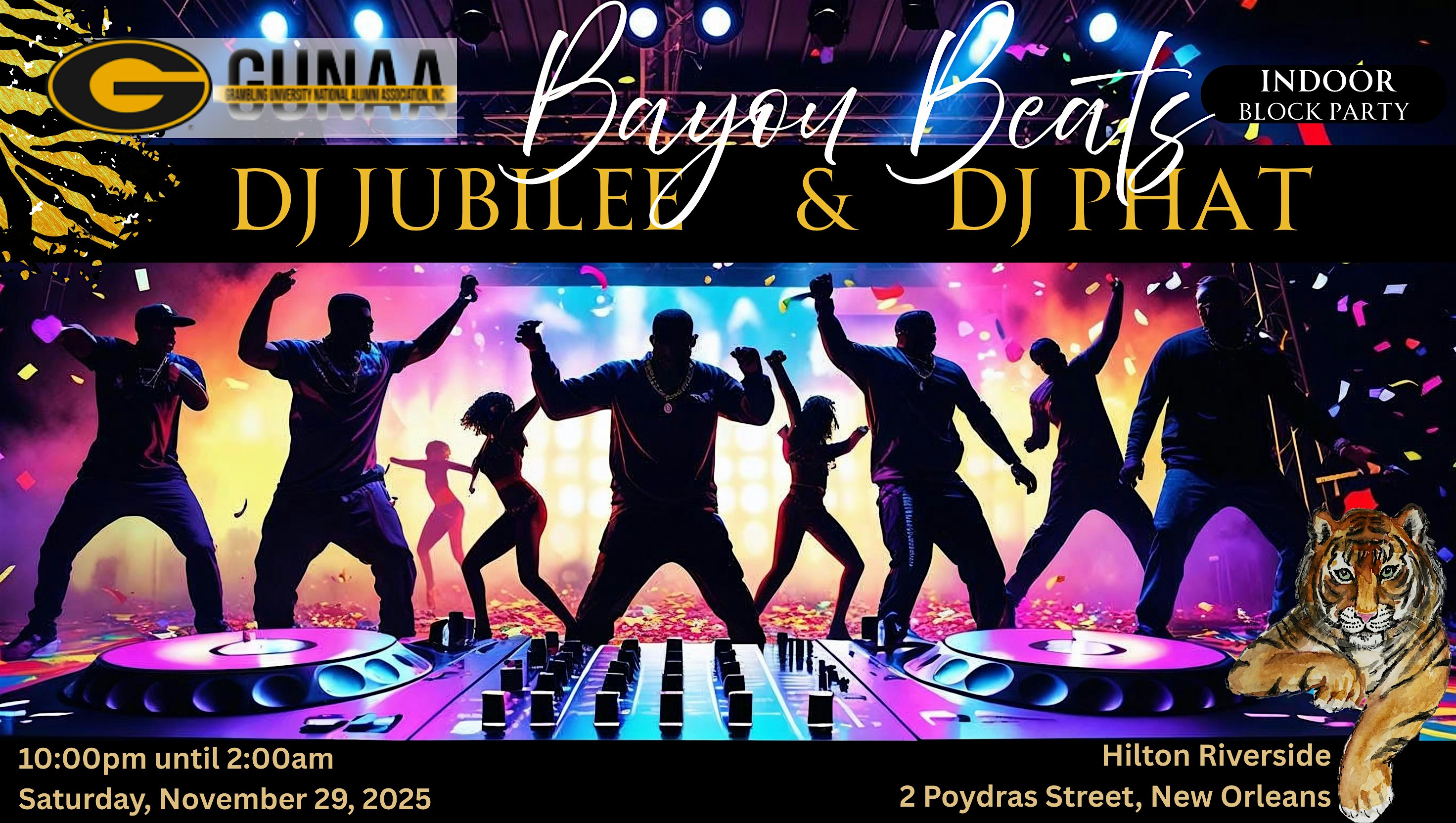 Bayou Beats Hip Hop Takeover – Indoor Block Party at Hilton New Orleans Riverside – New Orleans, LA