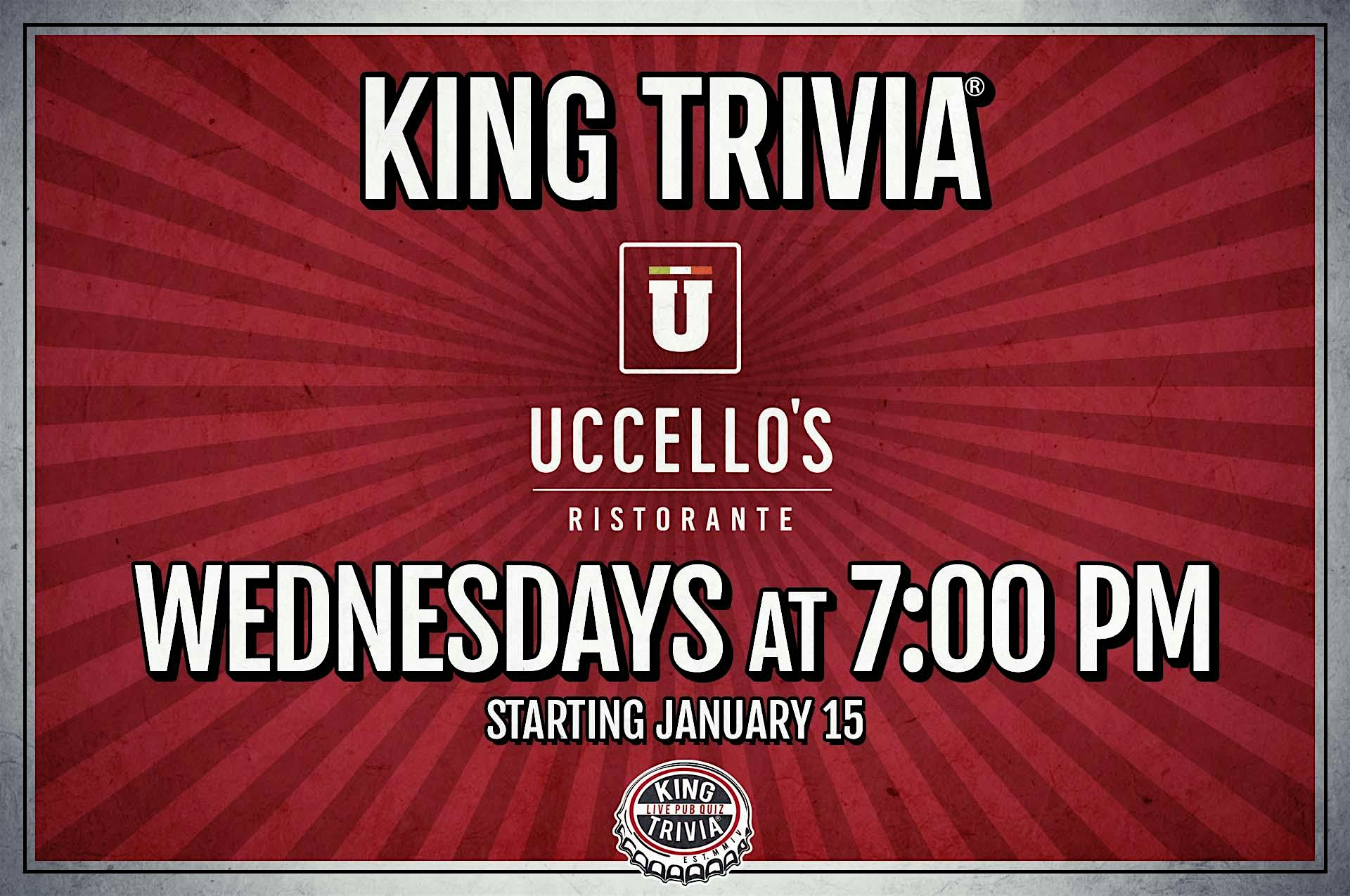 Trivia Night at Uccello’s Ristorante (Standale) at Uccello’s Ristorante – Standale/Walker – Walker, MI