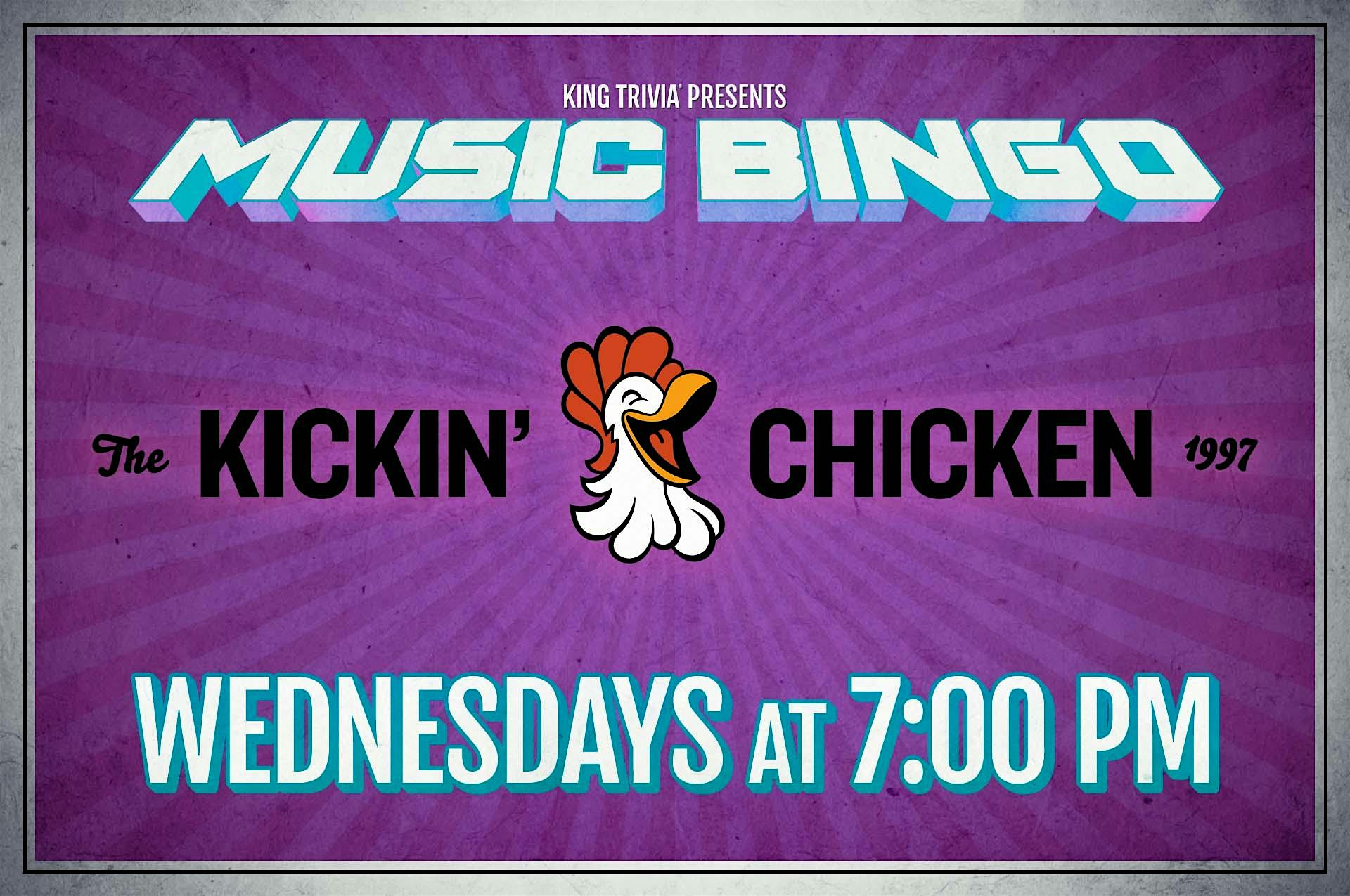 Music Bingo at Kickin’ Chicken (Summerville) at The Kickin’ Chicken – Summerville, SC