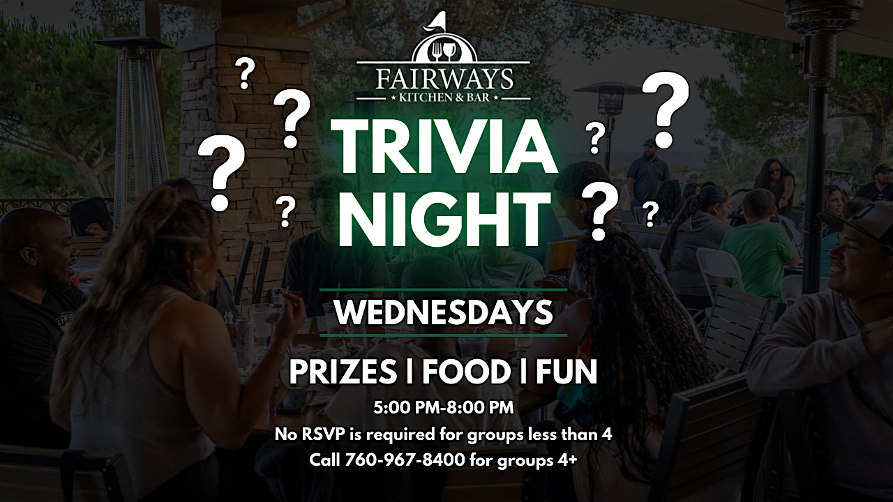 Trivia Night at 5201-A Village Dr – Oceanside, CA