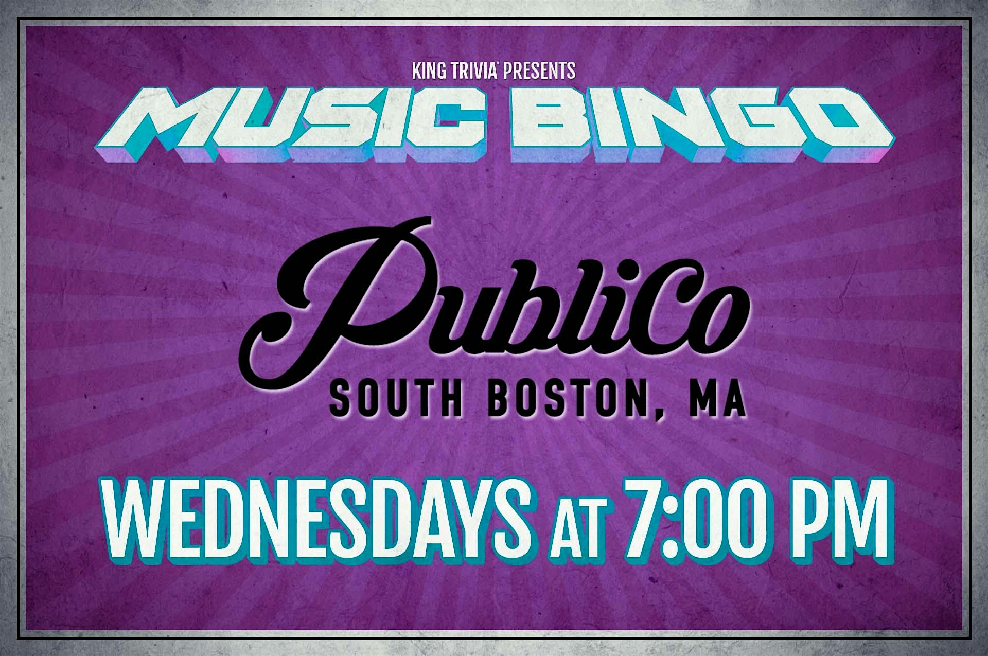 Music Bingo at Publico Street Bistro at Publico Street Bistro – Boston, MA