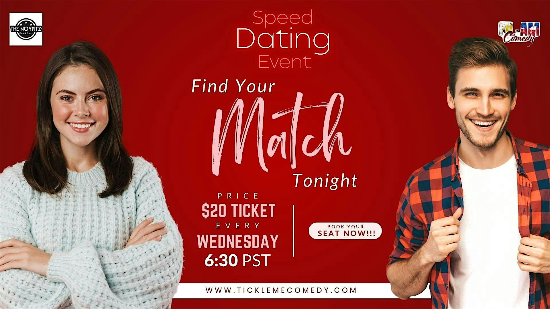 Swipe Right Speed Dating Event and Comedy Show at The Noypitz Bar & Grill Las Vegas Town Square – Las Vegas, NV