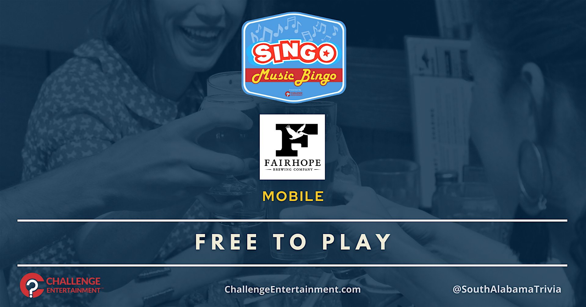Weekly SINGO Music Bingo Nights at Fairhope Brewing Co – Mobile at 656 St Louis St – Mobile, AL