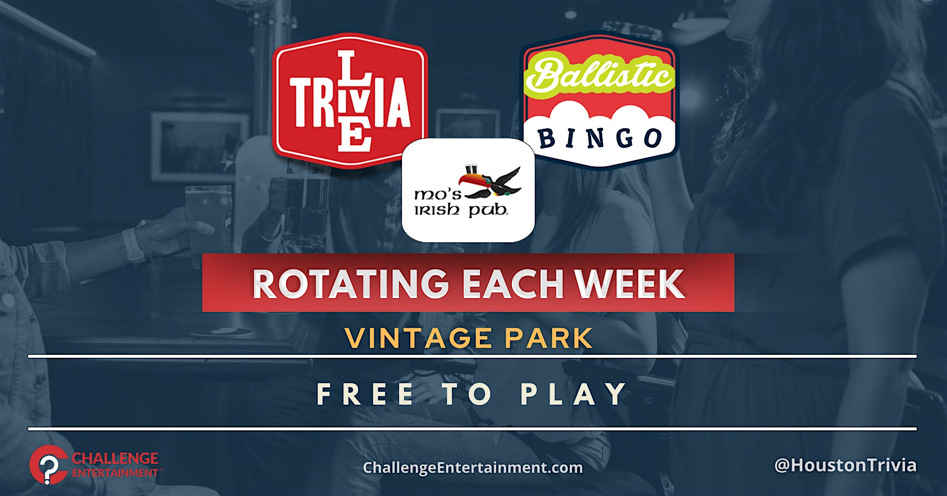 Weekly Live Trivia & Bingo Nights at Mo’s Irish Pub – Vintage Park at Mo’s Irish Pub – Houston, TX