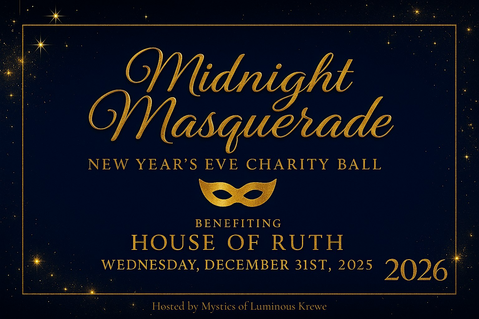 NYE Midnight Masquerade Ball at WindMill Station – Dothan, AL