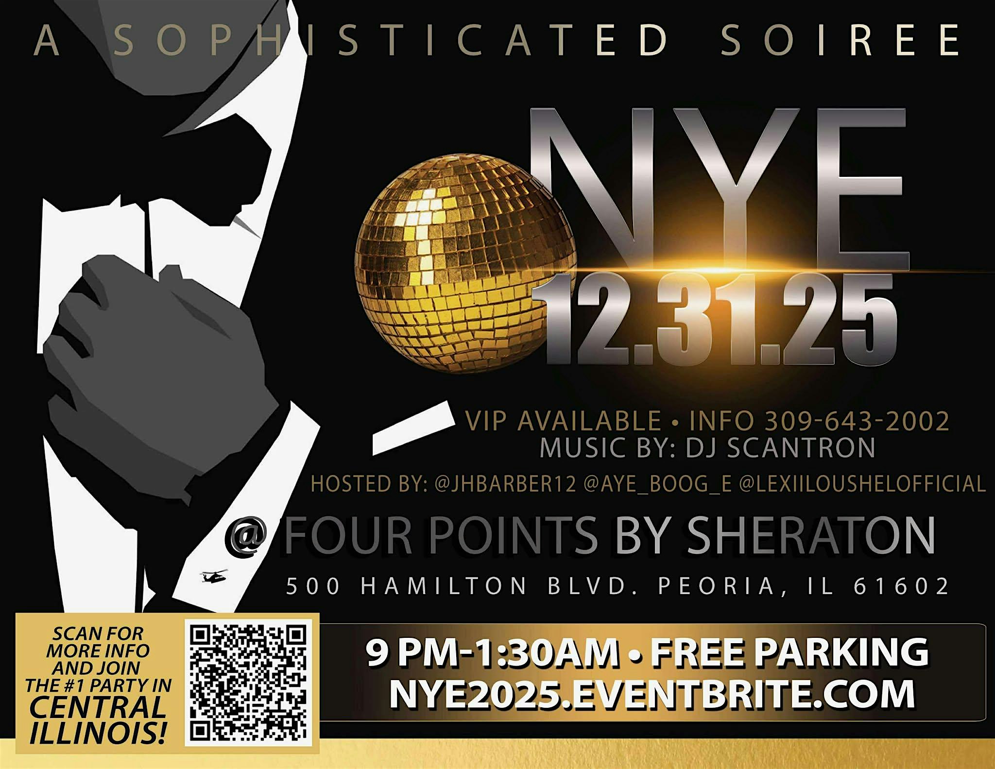 N.Y.E. Party: A Sophisticated Soiree at Four Points by Sheraton Peoria – Peoria, IL
