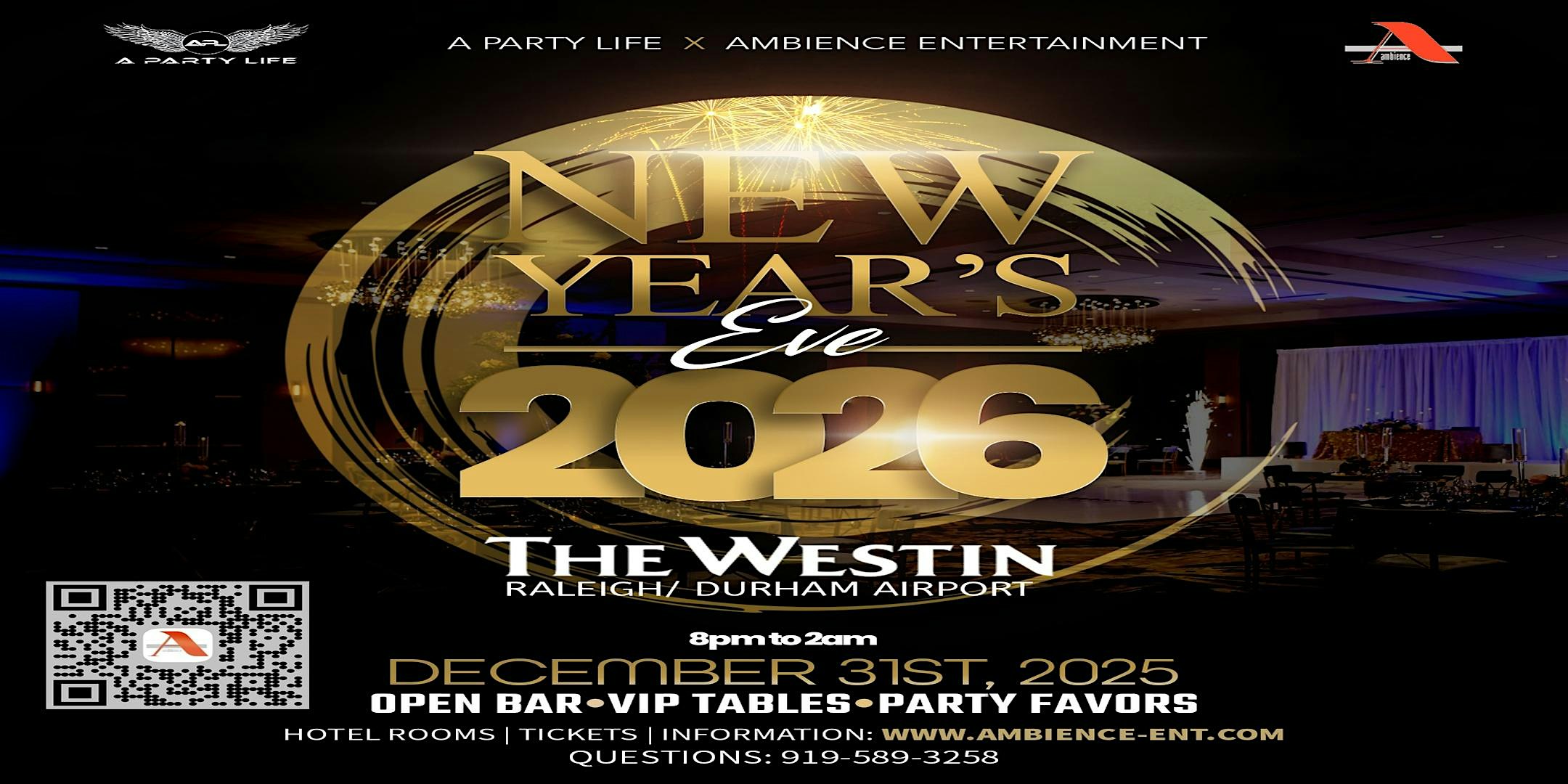 New Year’s Eve at The Westin at The Westin Raleigh-Durham Airport – Raleigh, NC