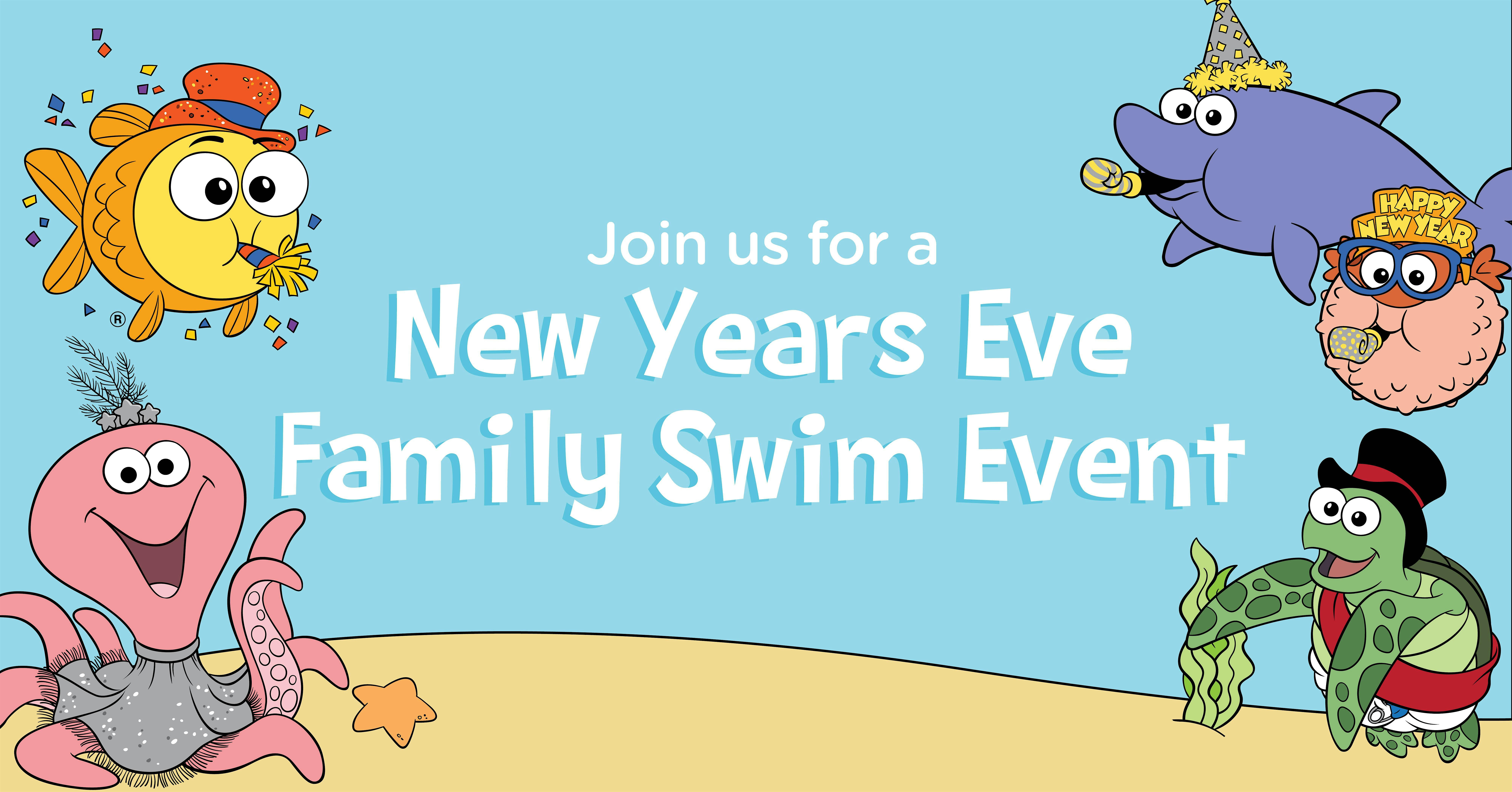 “Noon” Years Eve Balloon Drop and Splash at Goldfish Swim School – Anderson – Cincinnati, OH