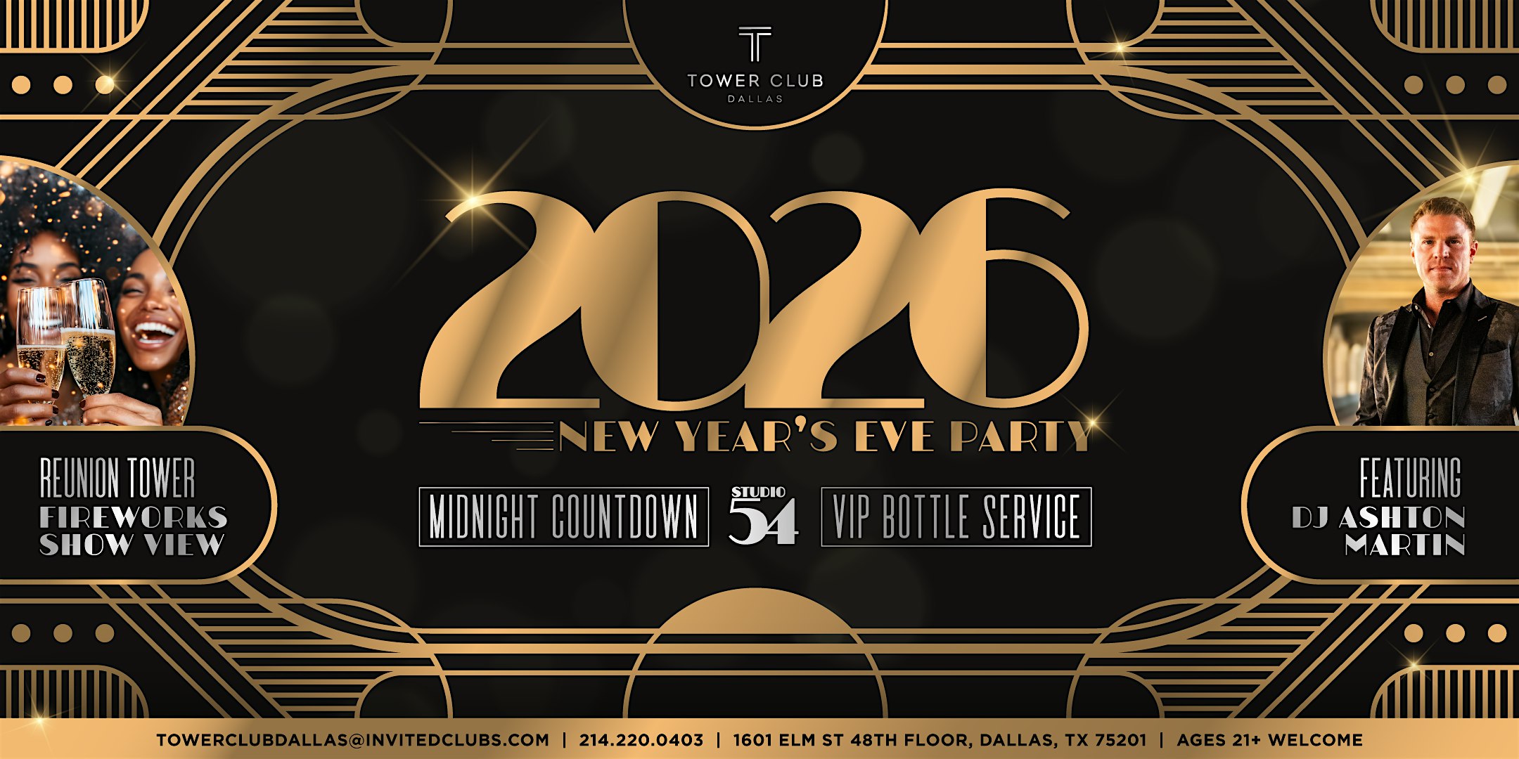 Studio 54 NYE Party | Tower Club Dallas at Tower Club Dallas – Dallas, TX