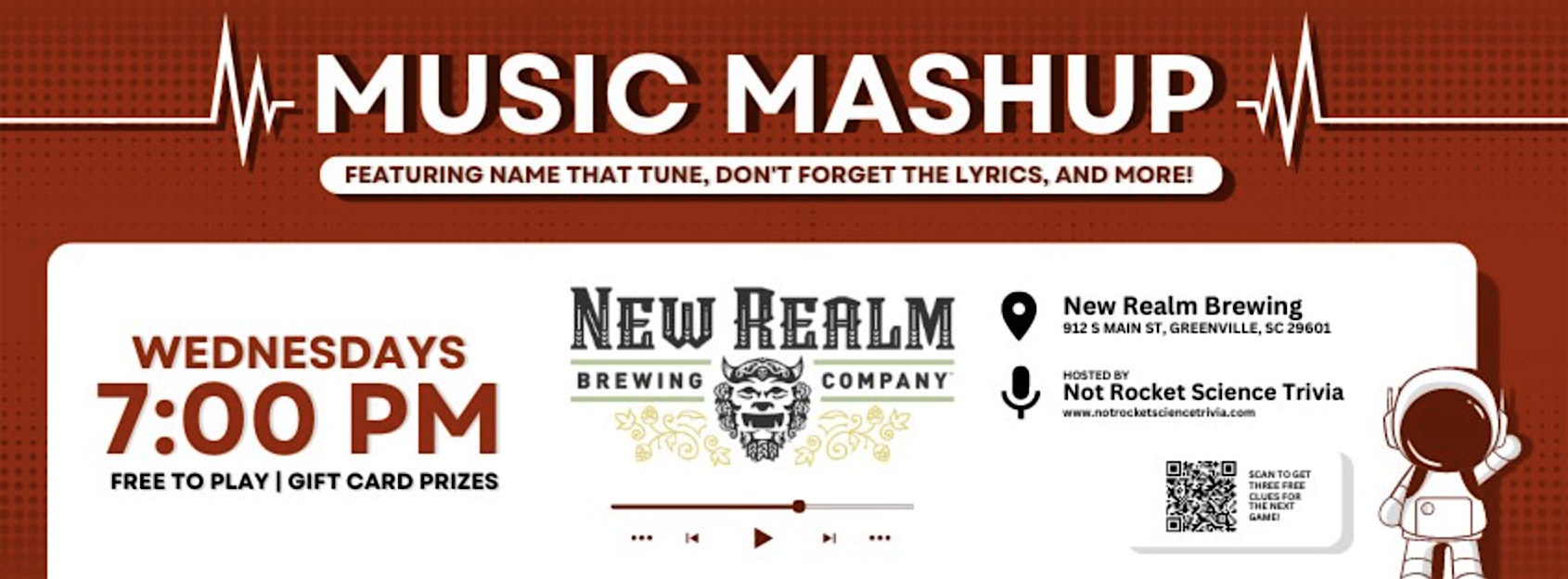 Music Mashup Wednesdays at New Realm Brewing Co. – Greenville, SC