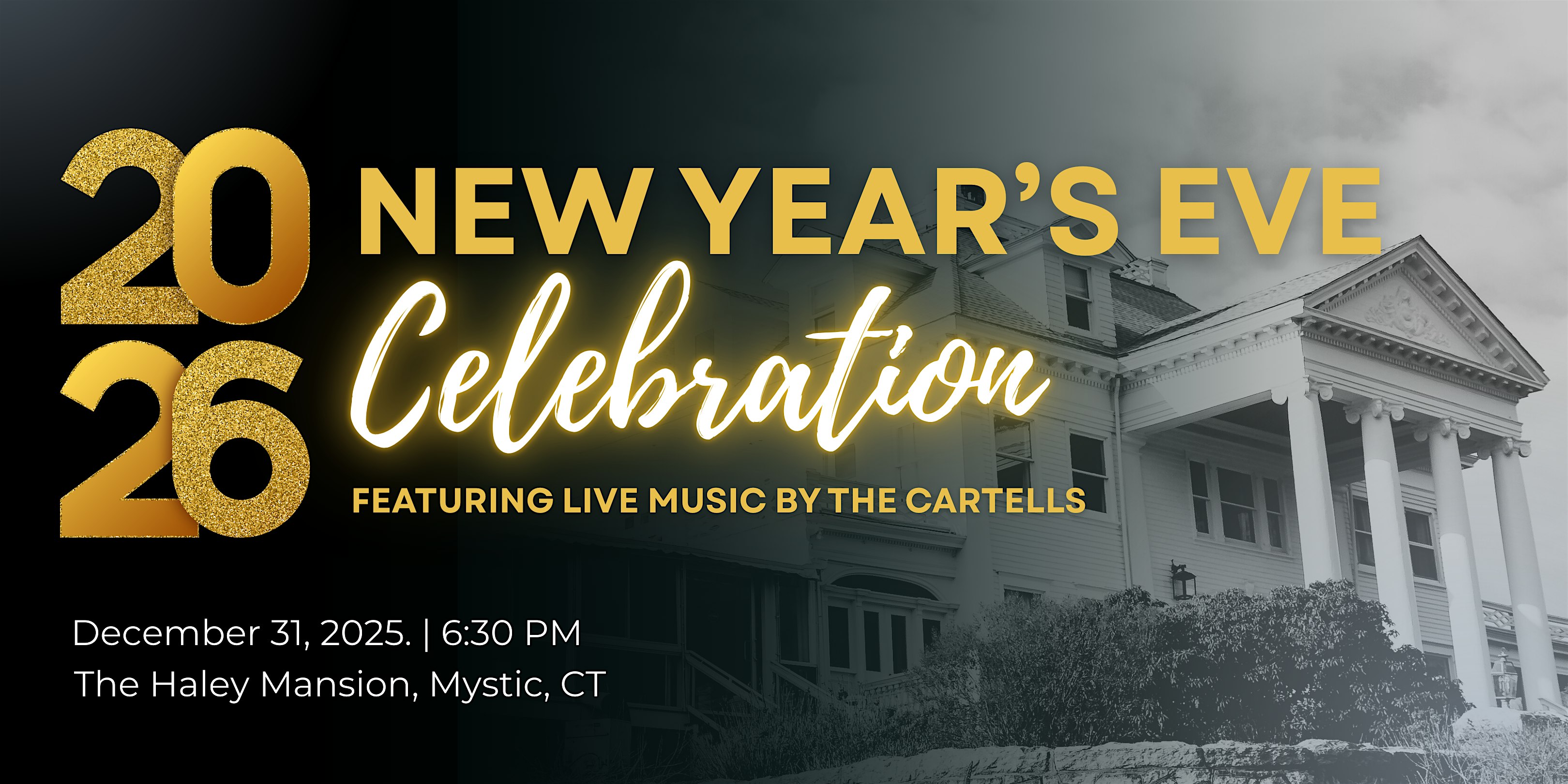 New Year’s Eve Celebration at Haley Mansion at Haley Mansion at the Inn at Mystic – Mystic, CT