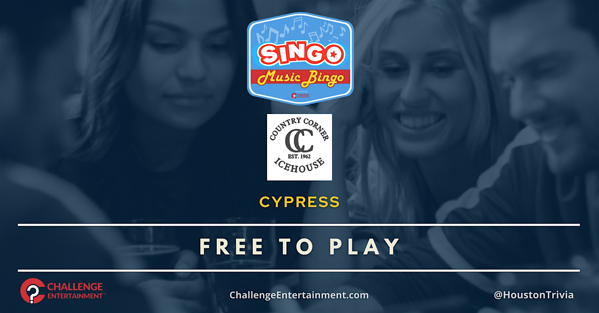 Weekly SINGO Music Bingo Nights at Country Corner Ice House – Cypress at Country Corner Ice House – Cypress, TX