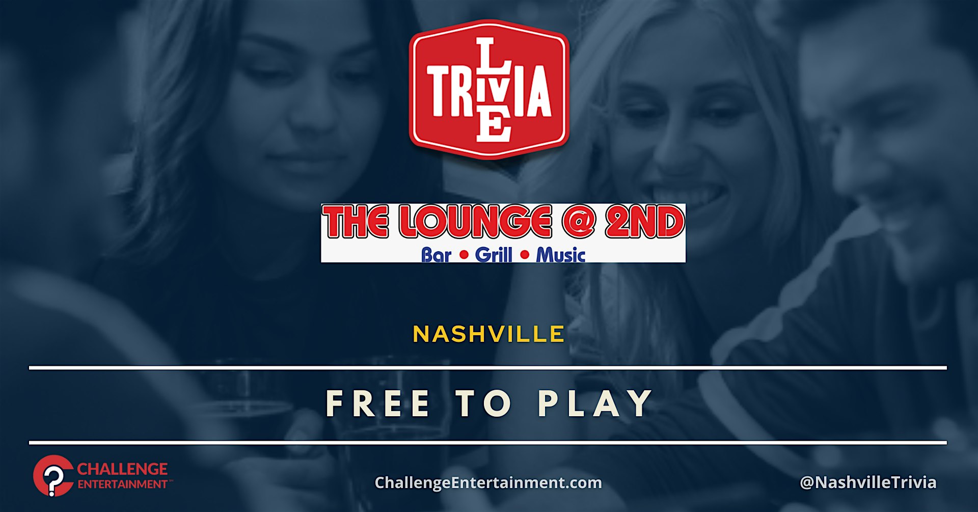 Weekly Live Trivia Nights at The Lounge @ 2nd – Nashville at The Lounge at 2nd – Nashville, TN