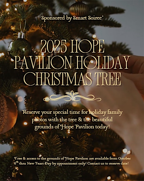 2025 Hope Pavilion Holiday Photo Session Reservations at 899 Palm Vly Rd – Ponte Vedra Beach, FL