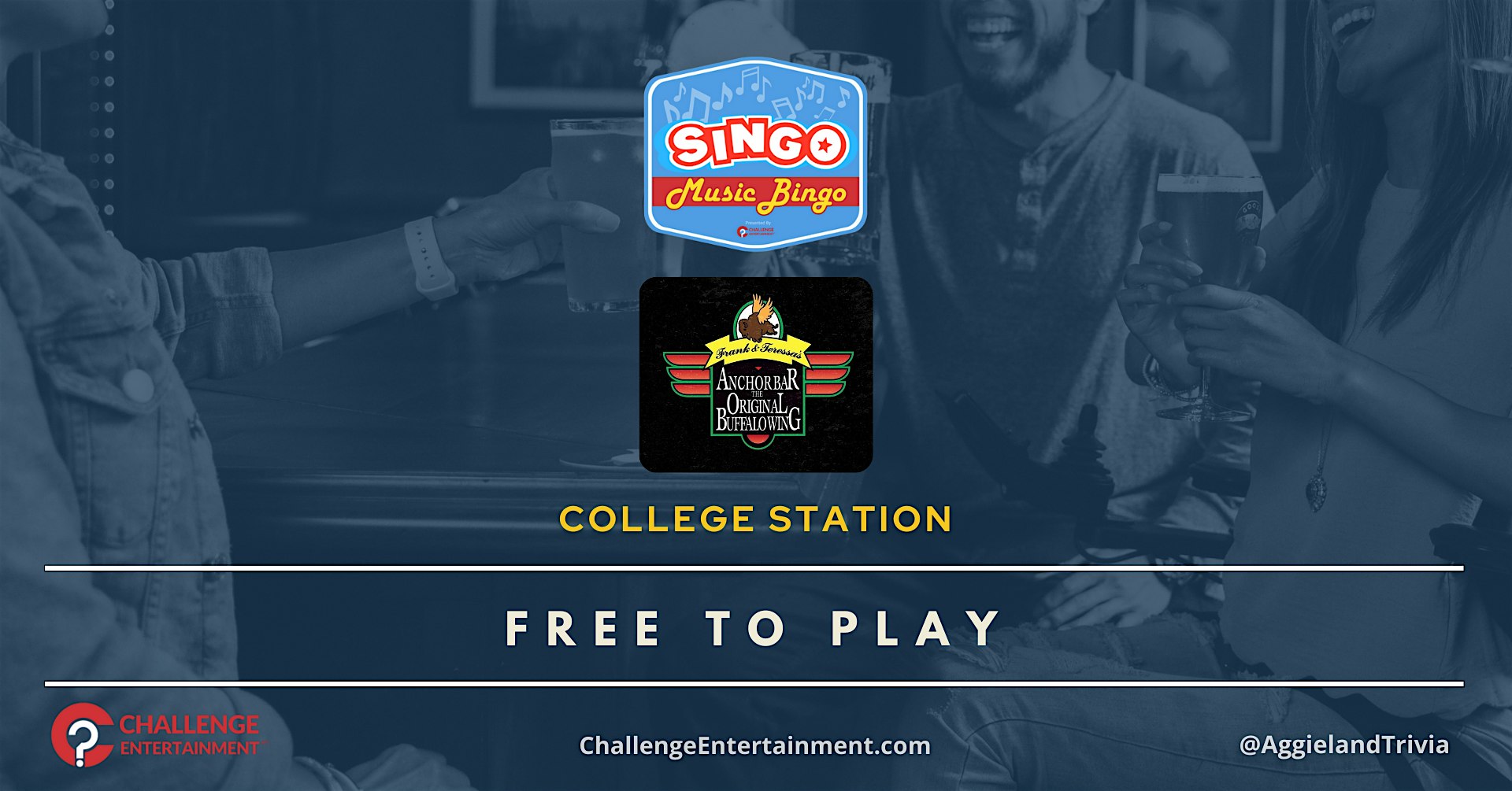 Weekly SINGO Bingo Nights at Anchor Bar at Anchor Bar – College Station, TX