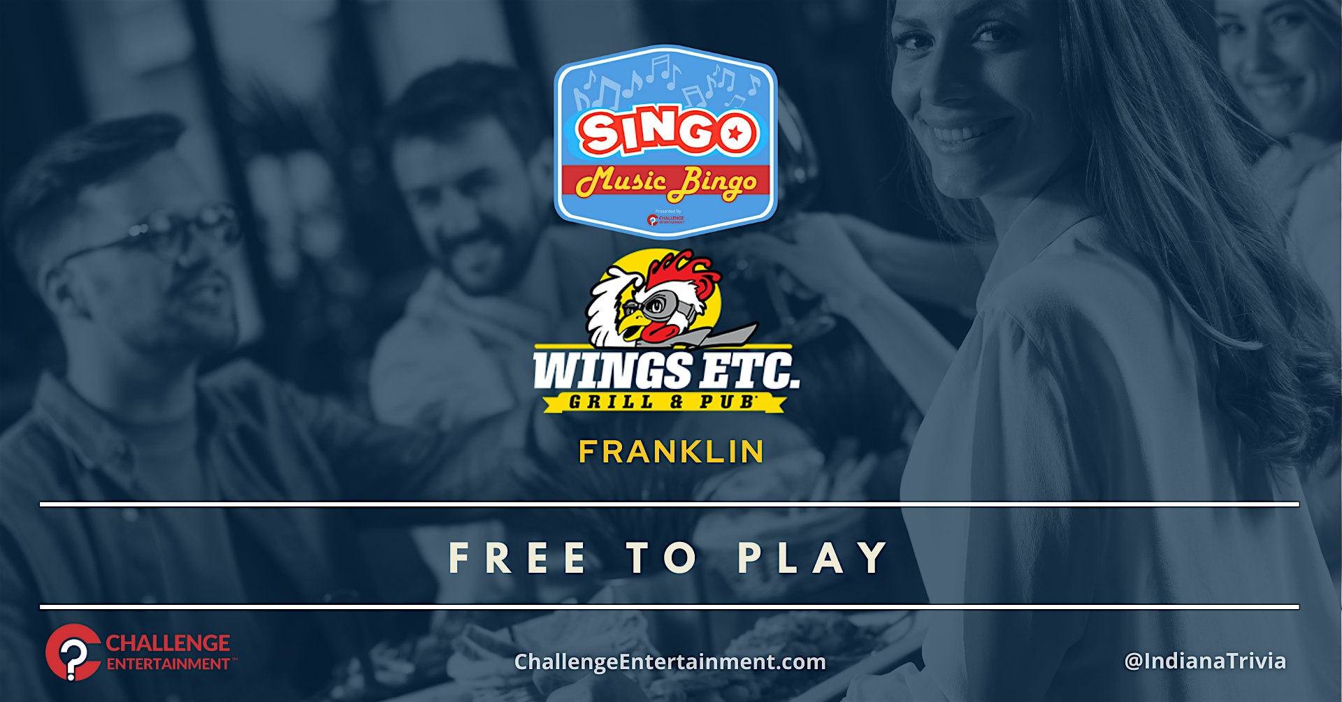 Weekly Singo Music Bingo at Wings Etc. – Franklin at Wings Etc. – Franklin, IN