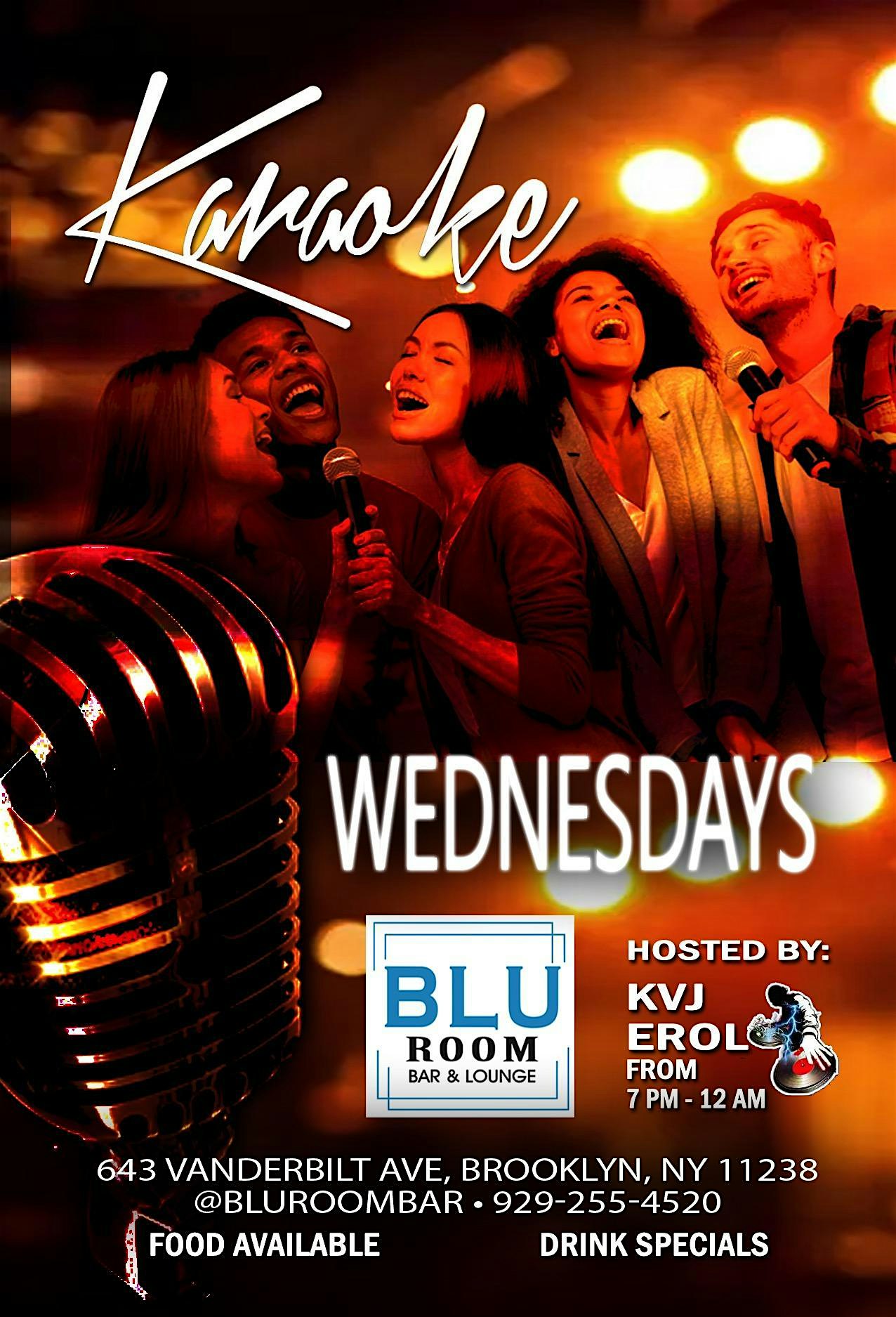 Karaoke Wednesdays at the Blu Room Bar & Lounge at 643 Vanderbilt Ave – Brooklyn, NY