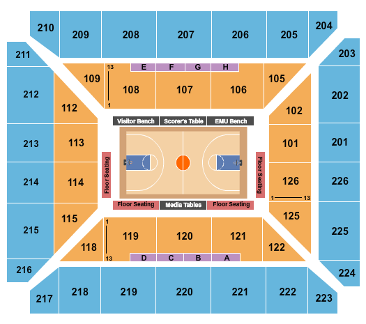 Eastern Michigan Eagles vs. Ohio Bobcats at George Gervin GameAbove Center – Ypsilanti, MI