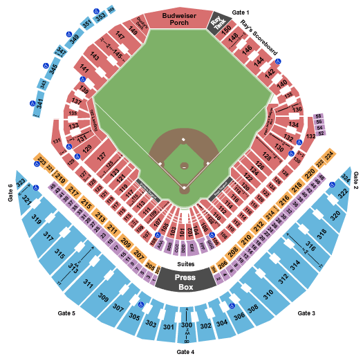 Tampa Bay Rays vs. Kansas City Royals at Tropicana Field – St. Petersburg, FL