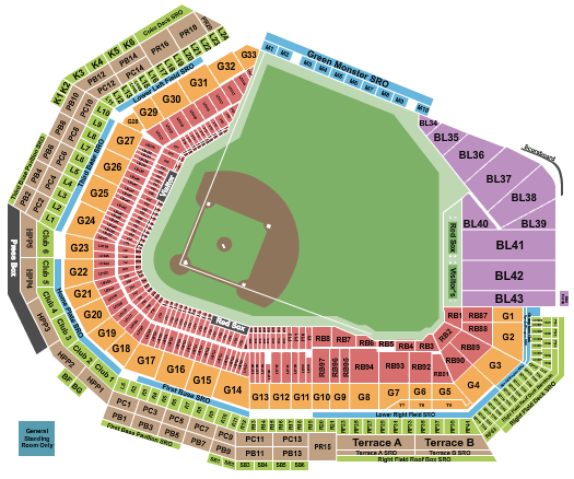 Boston Red Sox vs. Seattle Mariners at Fenway Park – Boston, MA