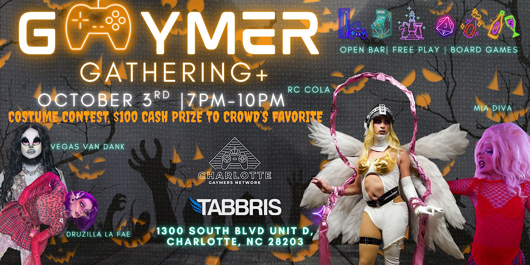 CGN Presents: Gaymer Gathering at Tabbris – Charlotte, NC