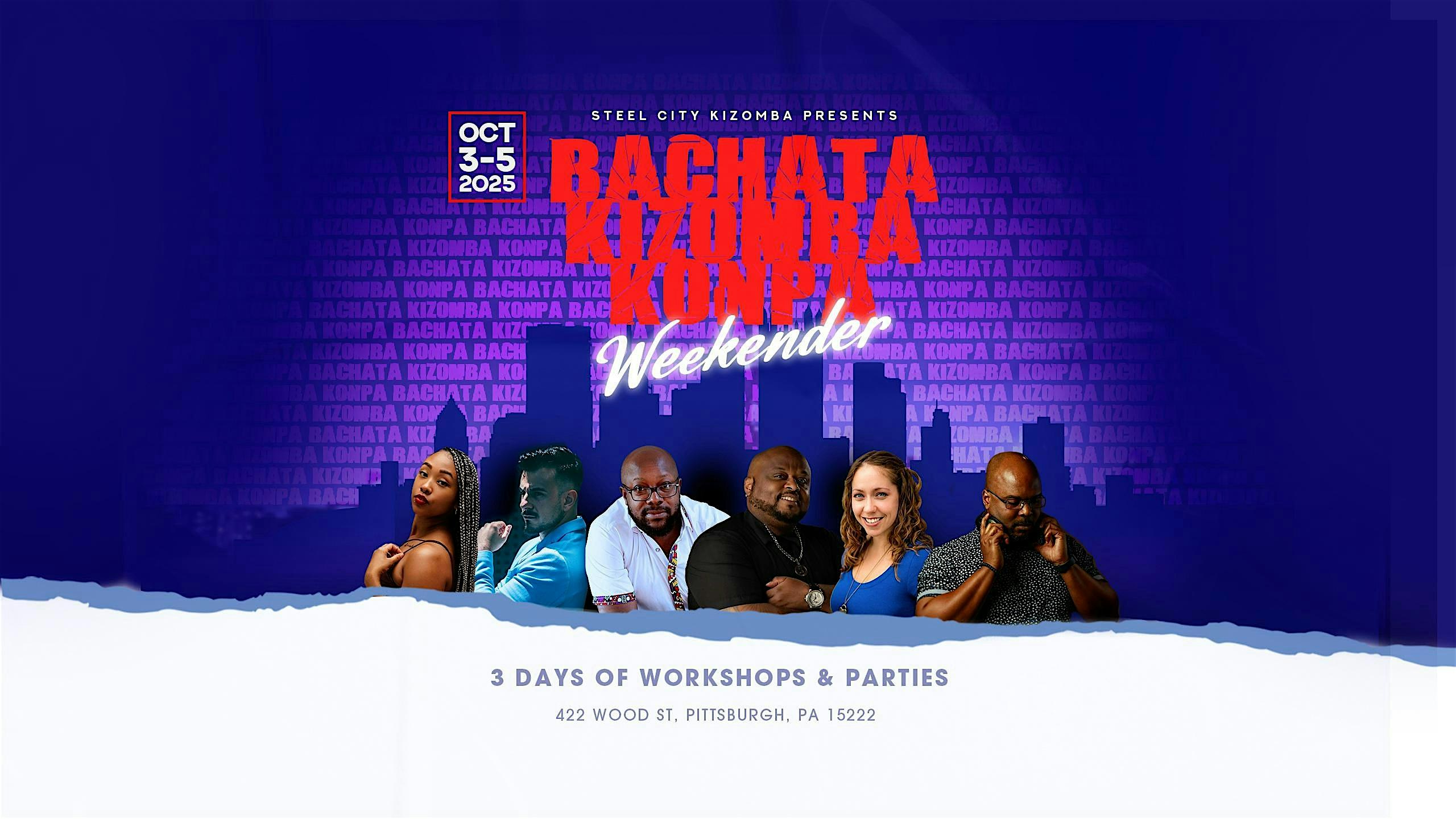 Steel City Kizomba Presents: Bachata, Kizomba, Konpa Weekender at CrossBody Dance + Movement – Pittsburgh, PA