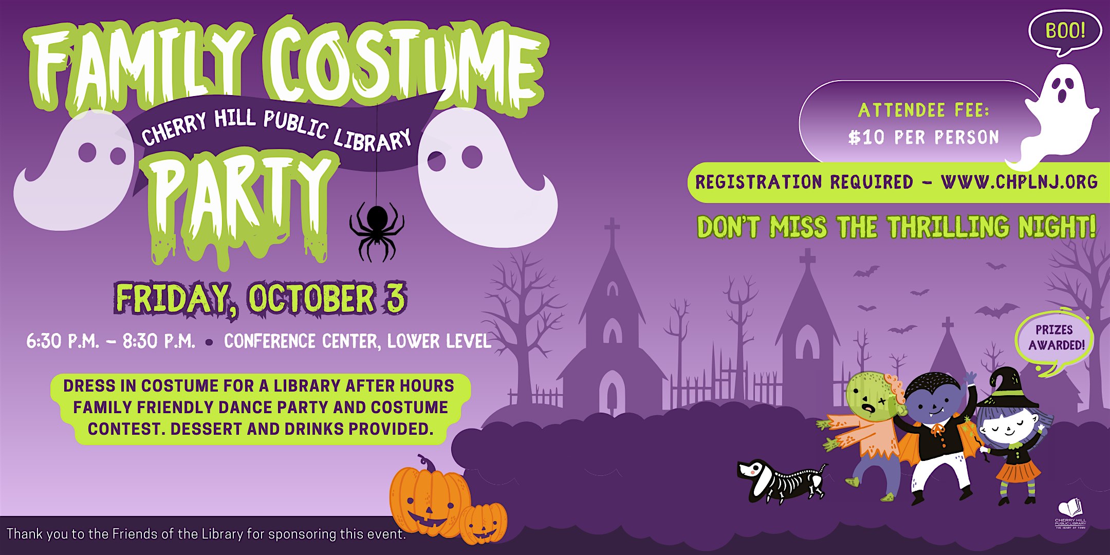 CHPL Family Costume Party at Cherry Hill Public Library – Cherry Hill, NJ