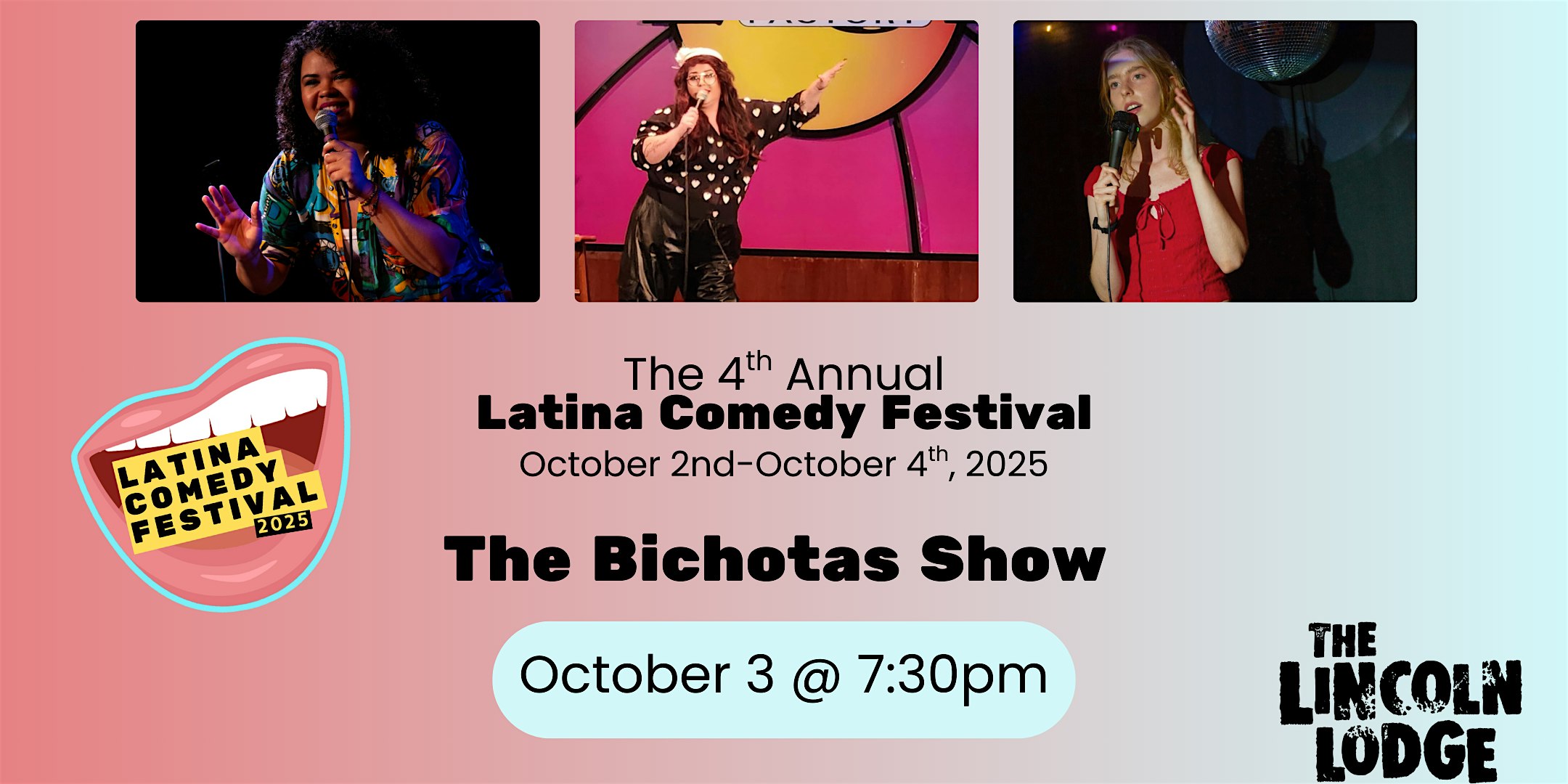 Latina Comedy Festival Presents: The Bichotas Show at The Lincoln Lodge – Chicago, IL