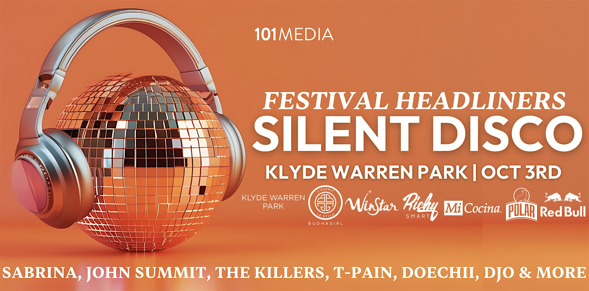 Dallas Silent Disco: FESTIVAL HEADLINERS THEMED at Klyde Warren Park – Dallas, TX