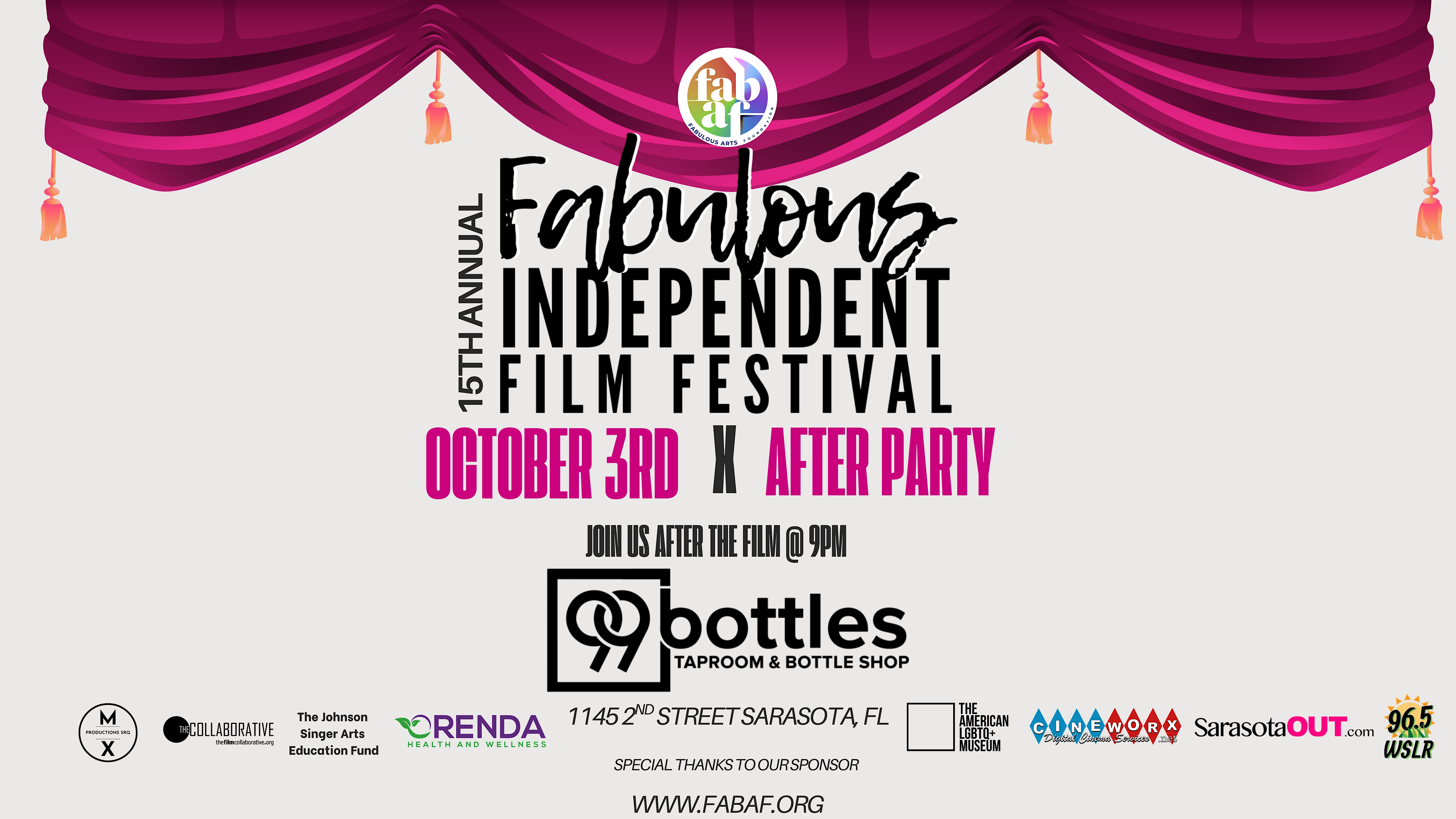 Opening Night X After Party @ 99 Bottles at 99 Bottles | Craft Beer Bar • Wine Bar – Sarasota, FL