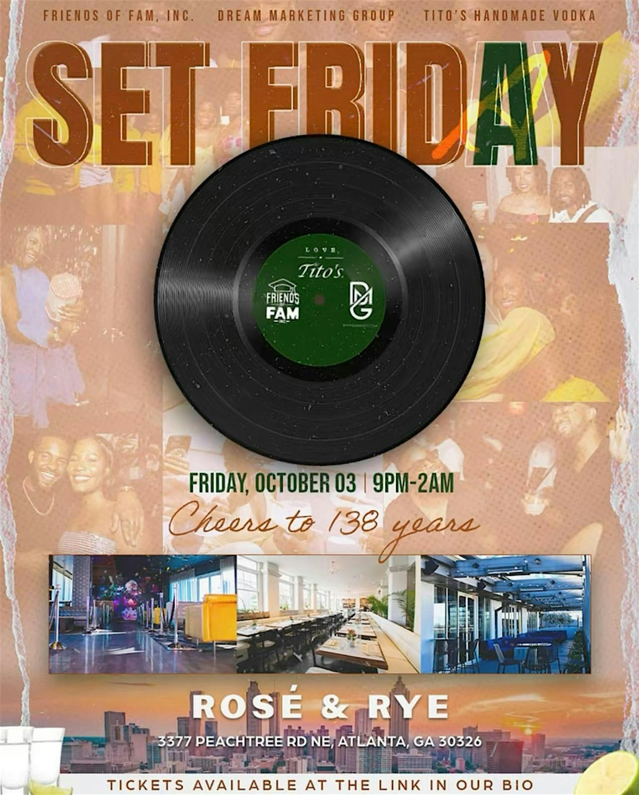 Set Friday at Rose and Rye – Atlanta, GA