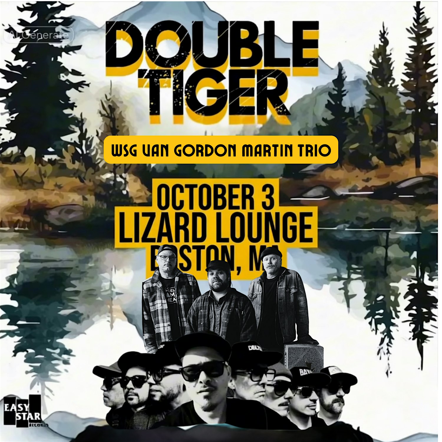 Double Tiger wsg Van Gordon Martin Trio at Lizard Lounge – Cambridge, MA