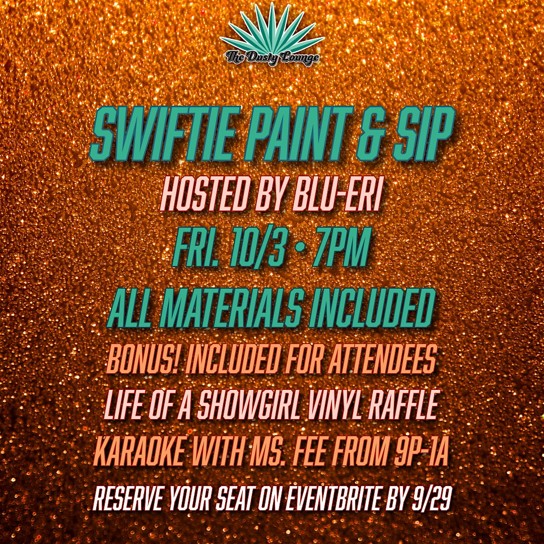 Taylor Swift Paint & Sip at 9819 Socorro Rd – El Paso, TX