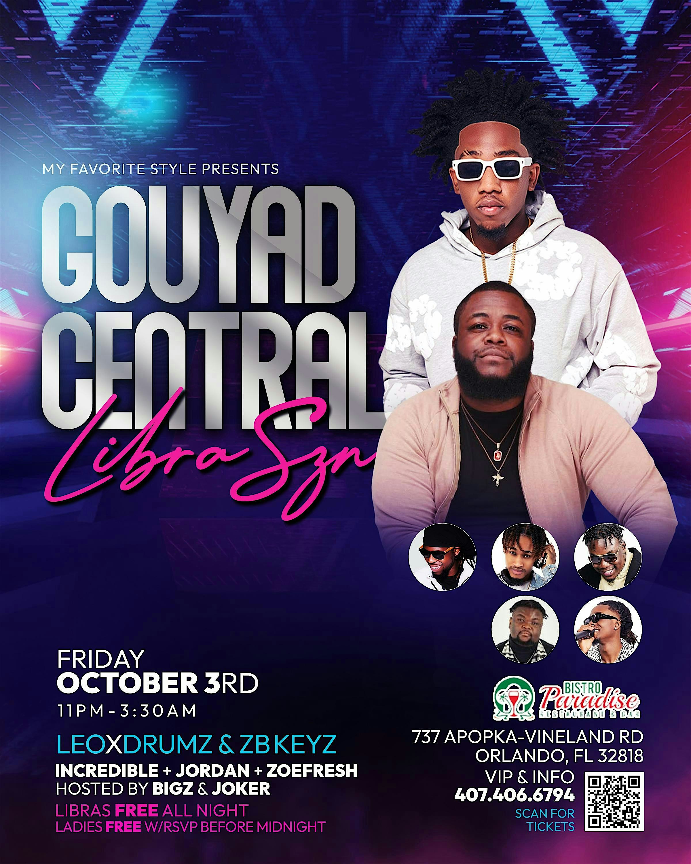Gouyad Central #LibraSzn at Bistro Paradise Restaurant & Bar – Orlando, FL