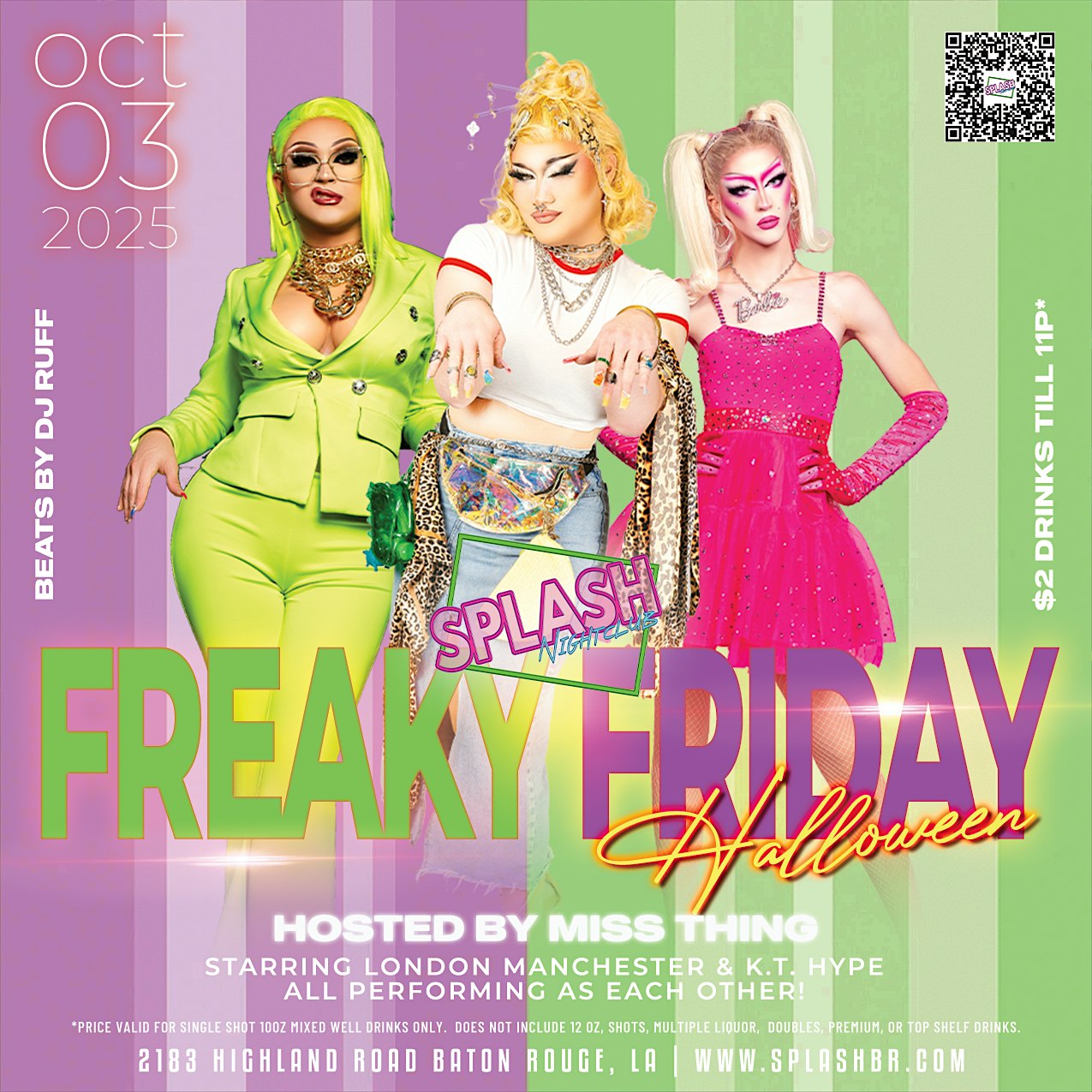 Freaky Friday – Fab Friday at SPLASH NIGHTCLUB – Baton Rouge, LA