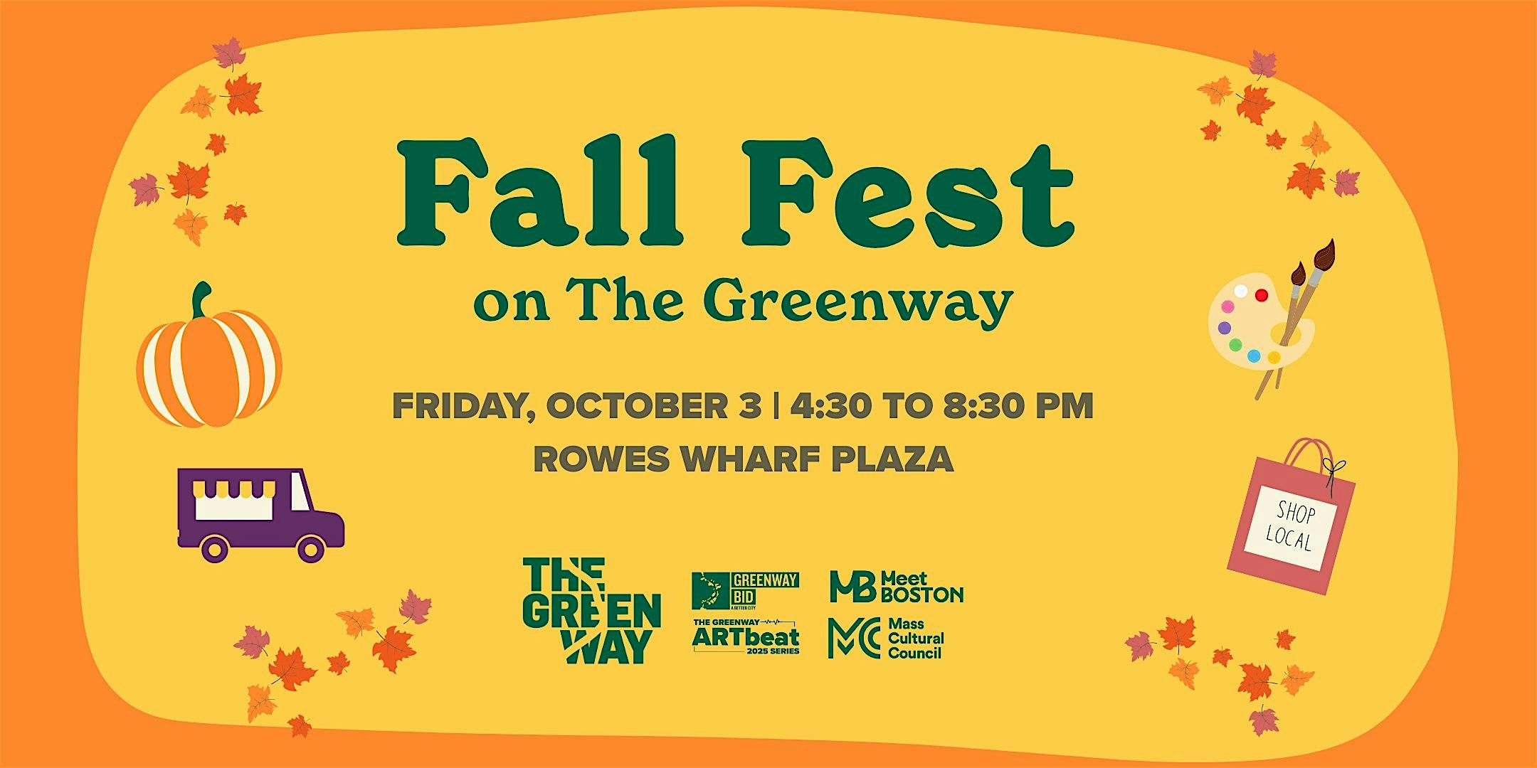 Fall Fest on The Greenway at Rowes Wharf Plaza – Boston, MA