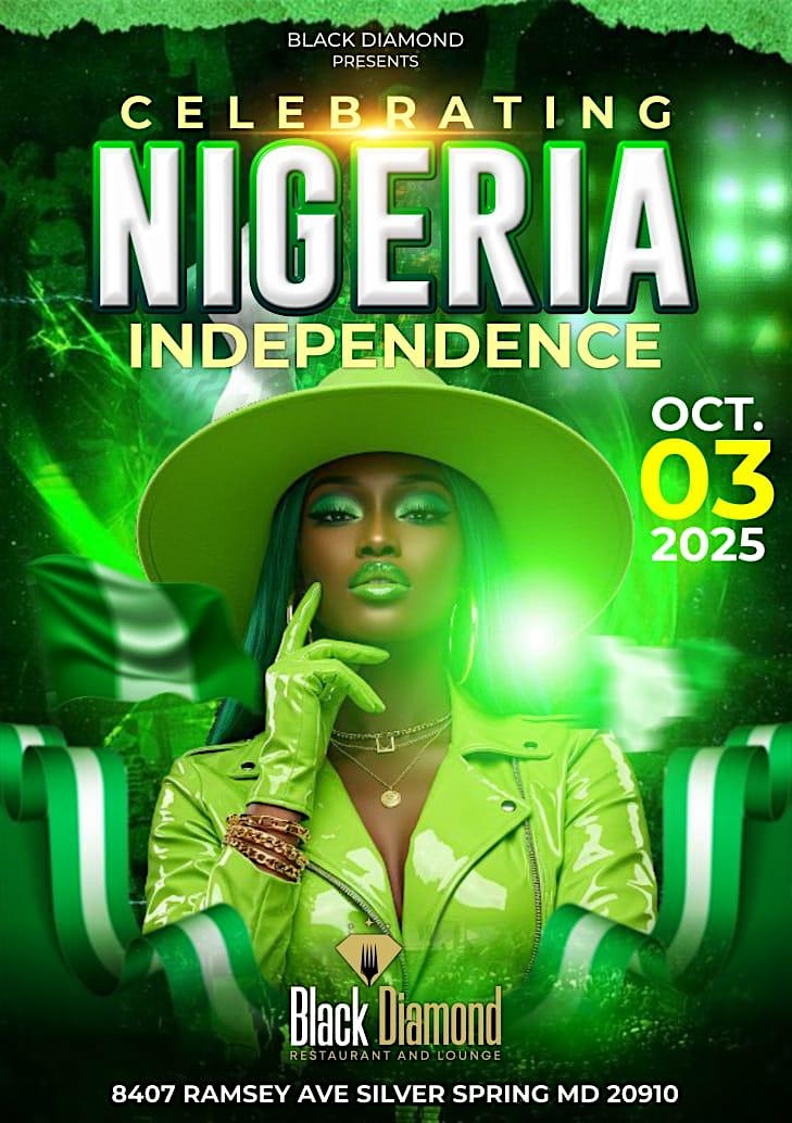 Black diamond fridays-Nigeria Independence With OPEN BAR at Black Diamond Restaurant and Lounge – Silver Spring, MD